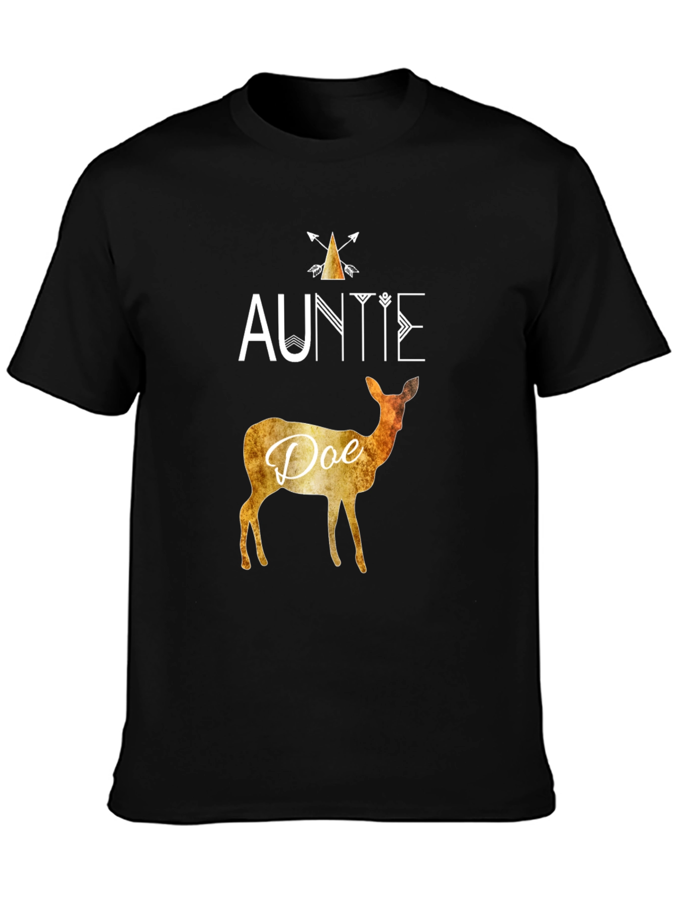 Auntie Doe Graphic Tee - Cute Deer Lover Shirt