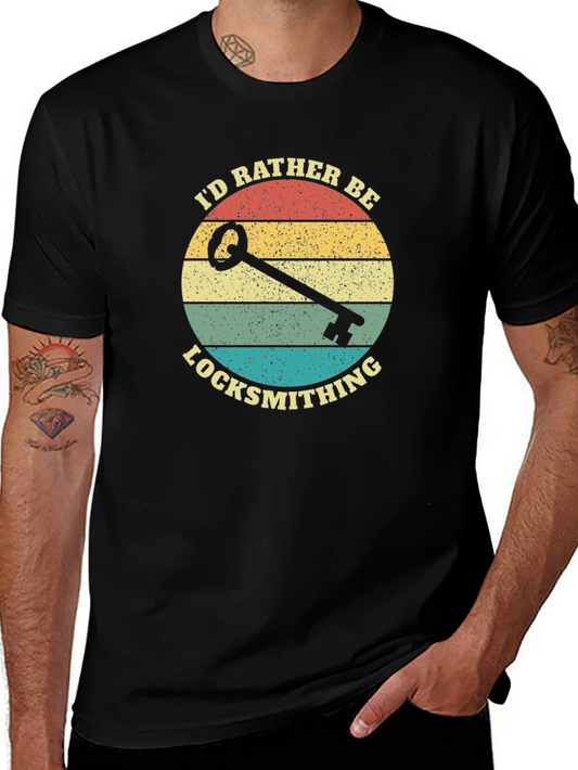 Locksmith T-Shirt - Retro Key Design