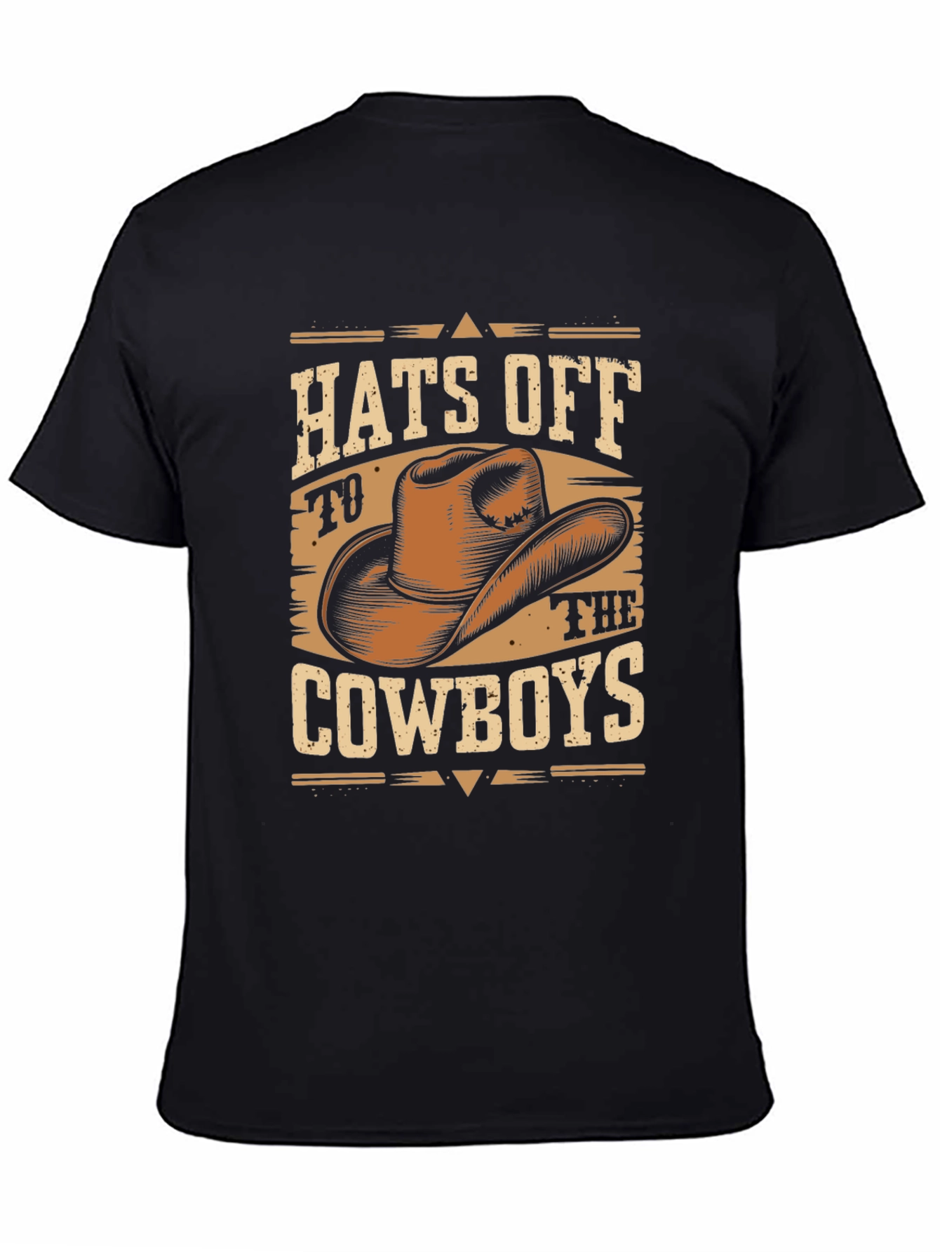 Hats Off to the Cowboys Graphic T-Shirt