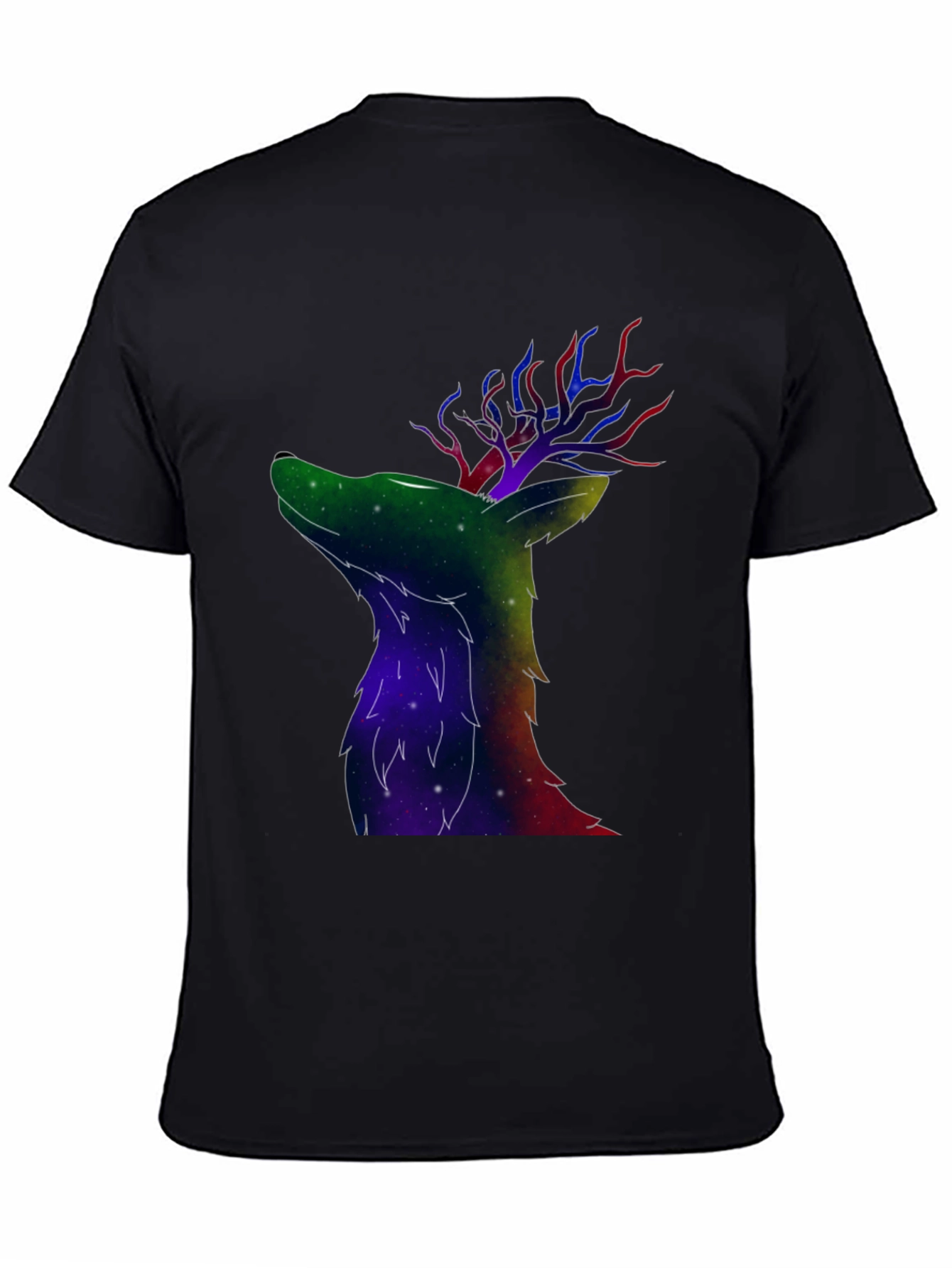 Galaxy Deer Graphic T-Shirt