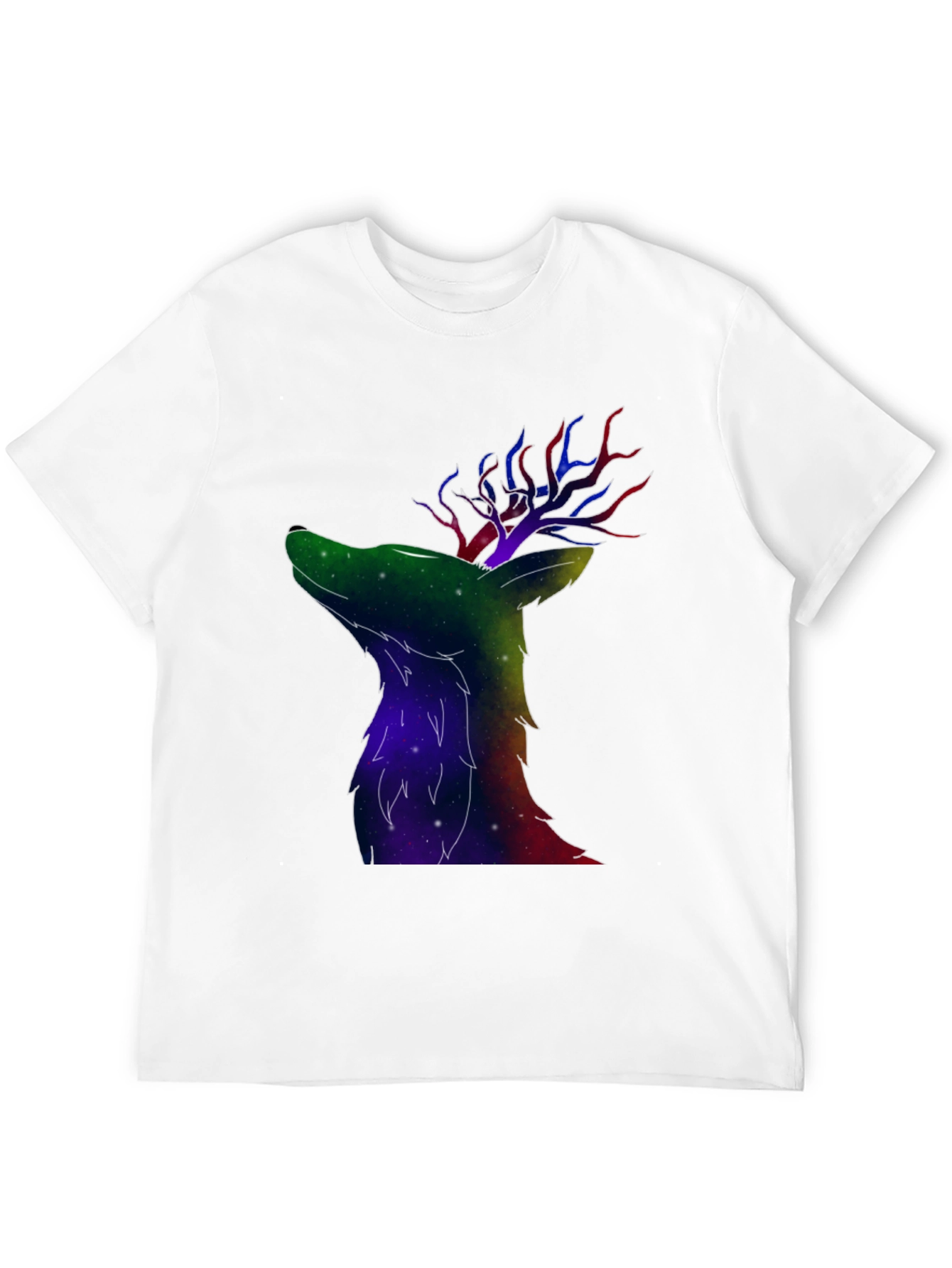 Galaxy Deer Graphic T-Shirt