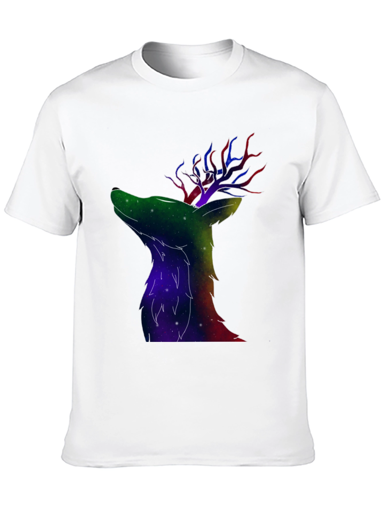 Galaxy Deer Graphic T-Shirt