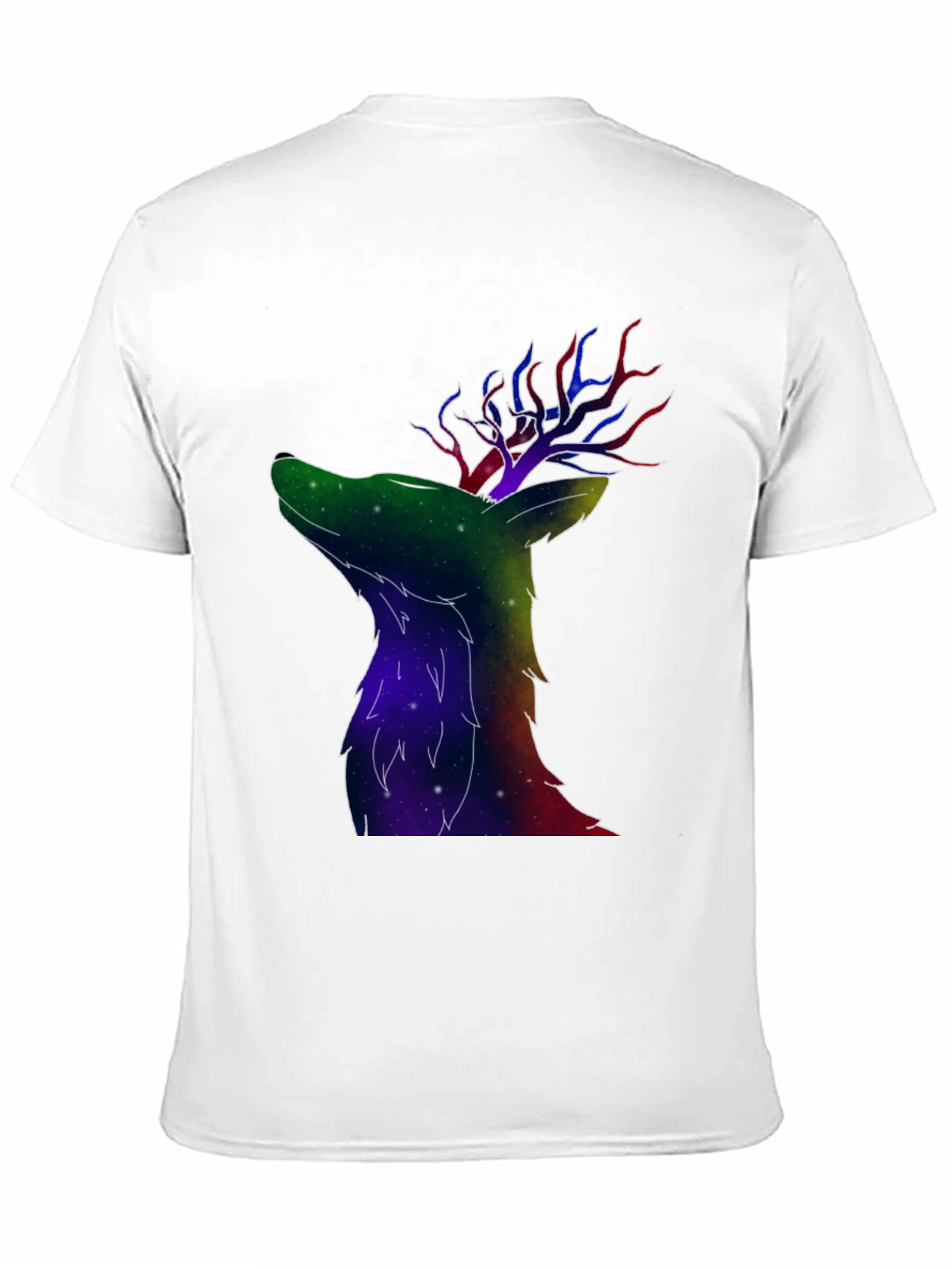 Galaxy Deer Graphic T-Shirt