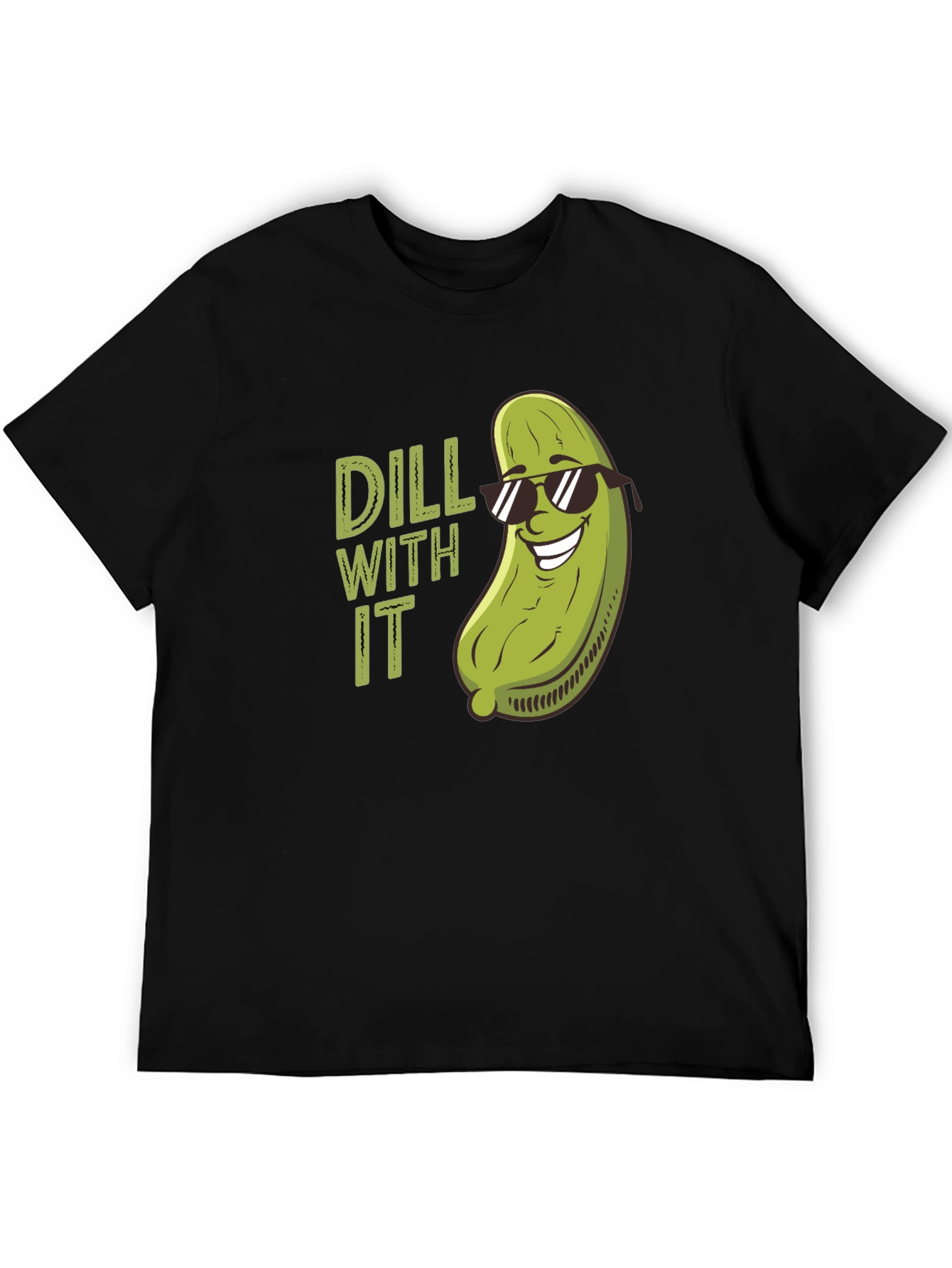 Dill With It Funny Pickle Pun T-Shirt