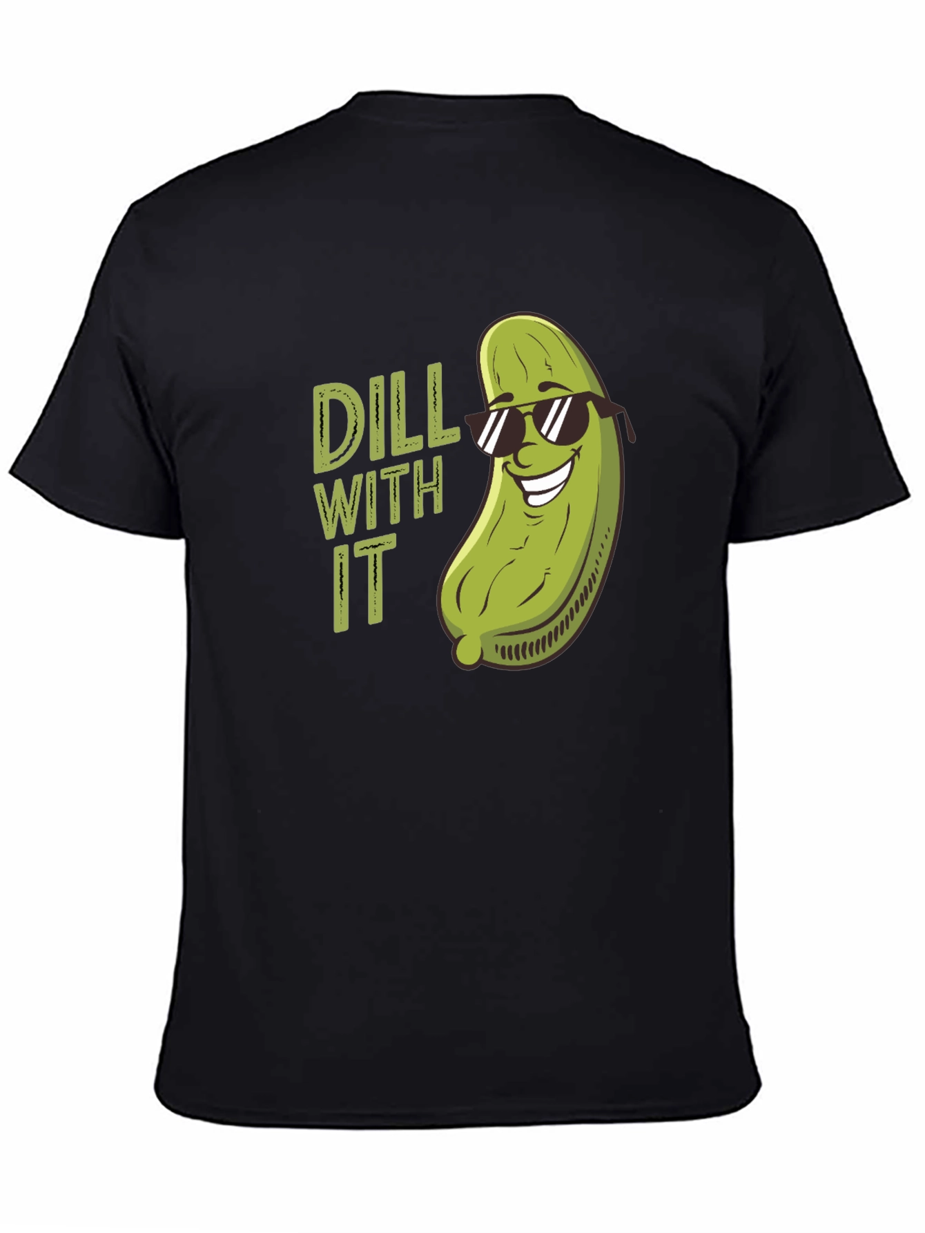 Dill With It Funny Pickle Pun T-Shirt