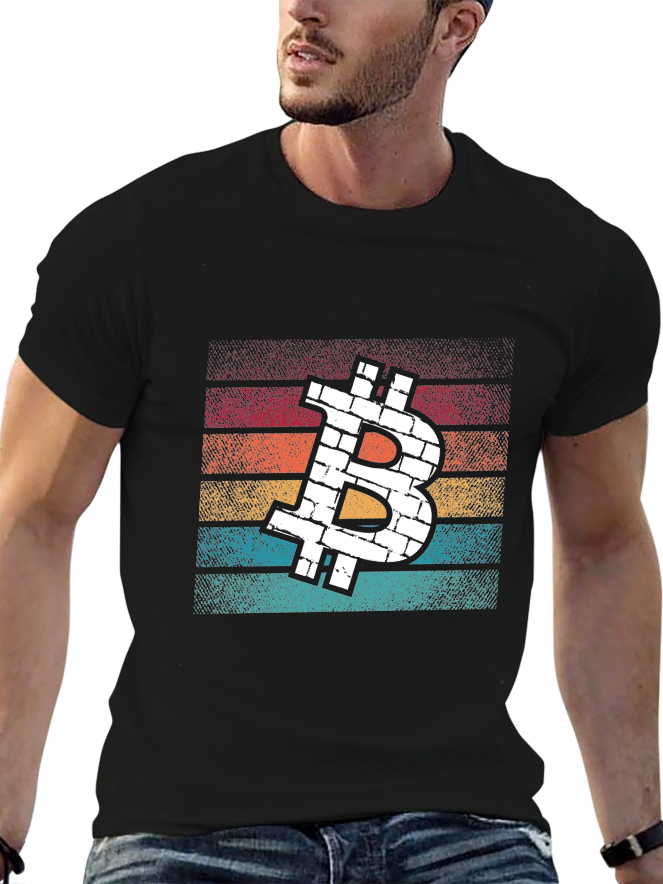 Bitcoin Brick Retro T-Shirt