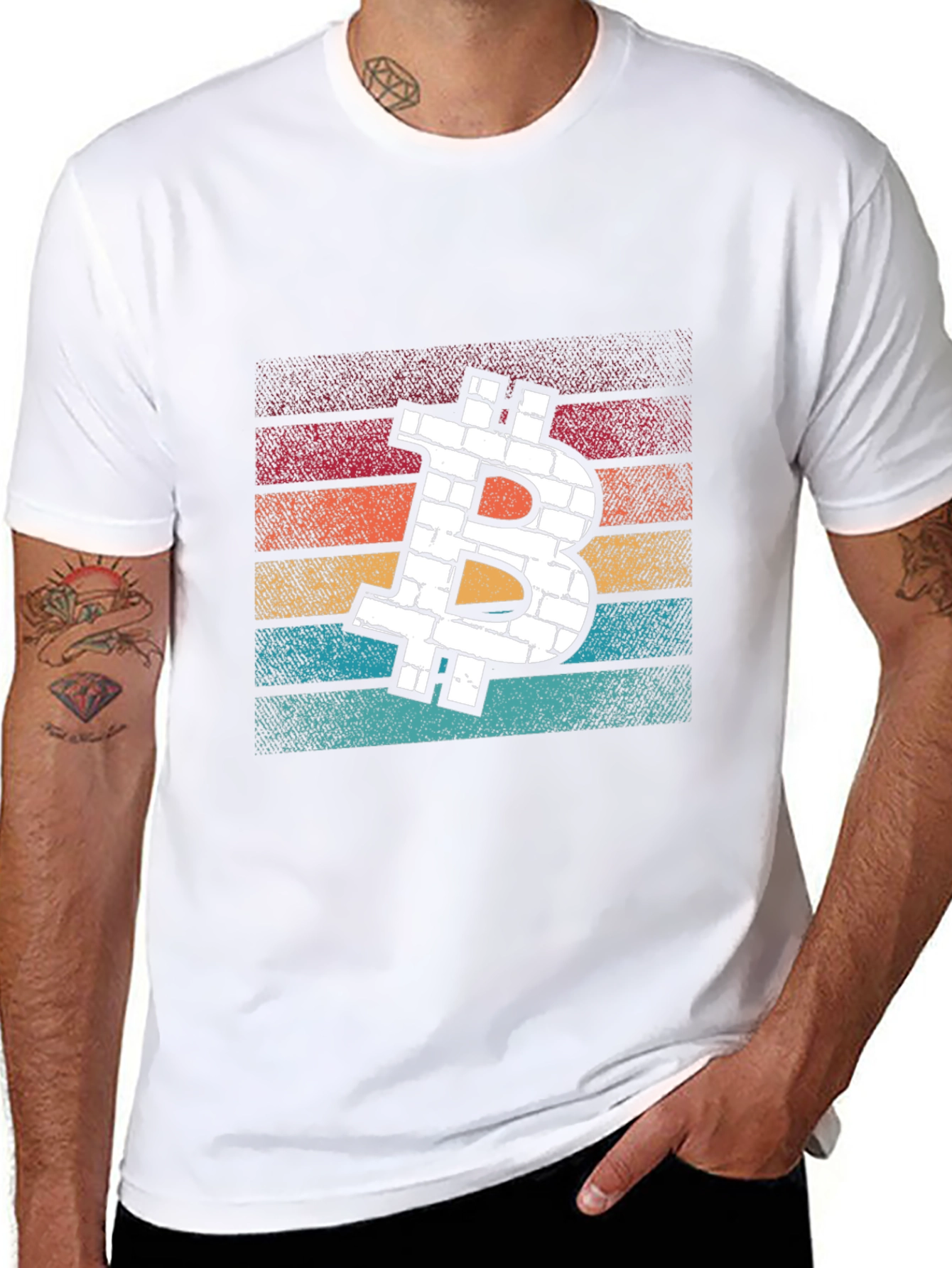 Bitcoin Brick Retro T-Shirt