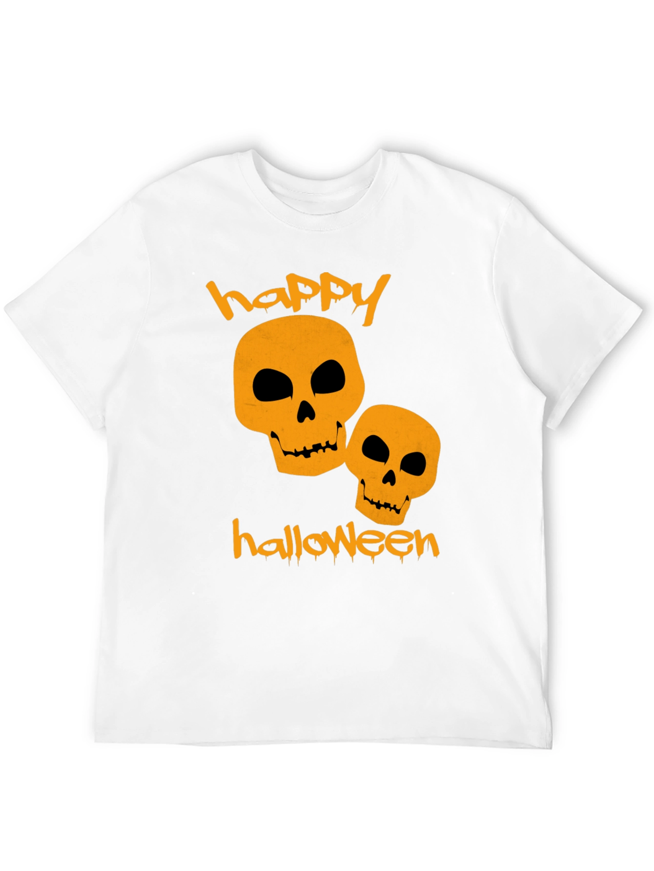 Happy Halloween Skulls Black T-Shirt
