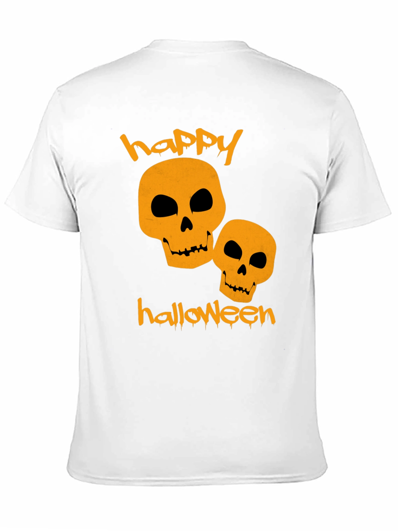 Happy Halloween Skulls Black T-Shirt