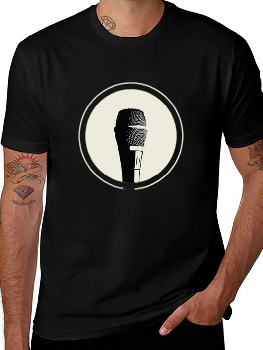 Retro Microphone Graphic Tee