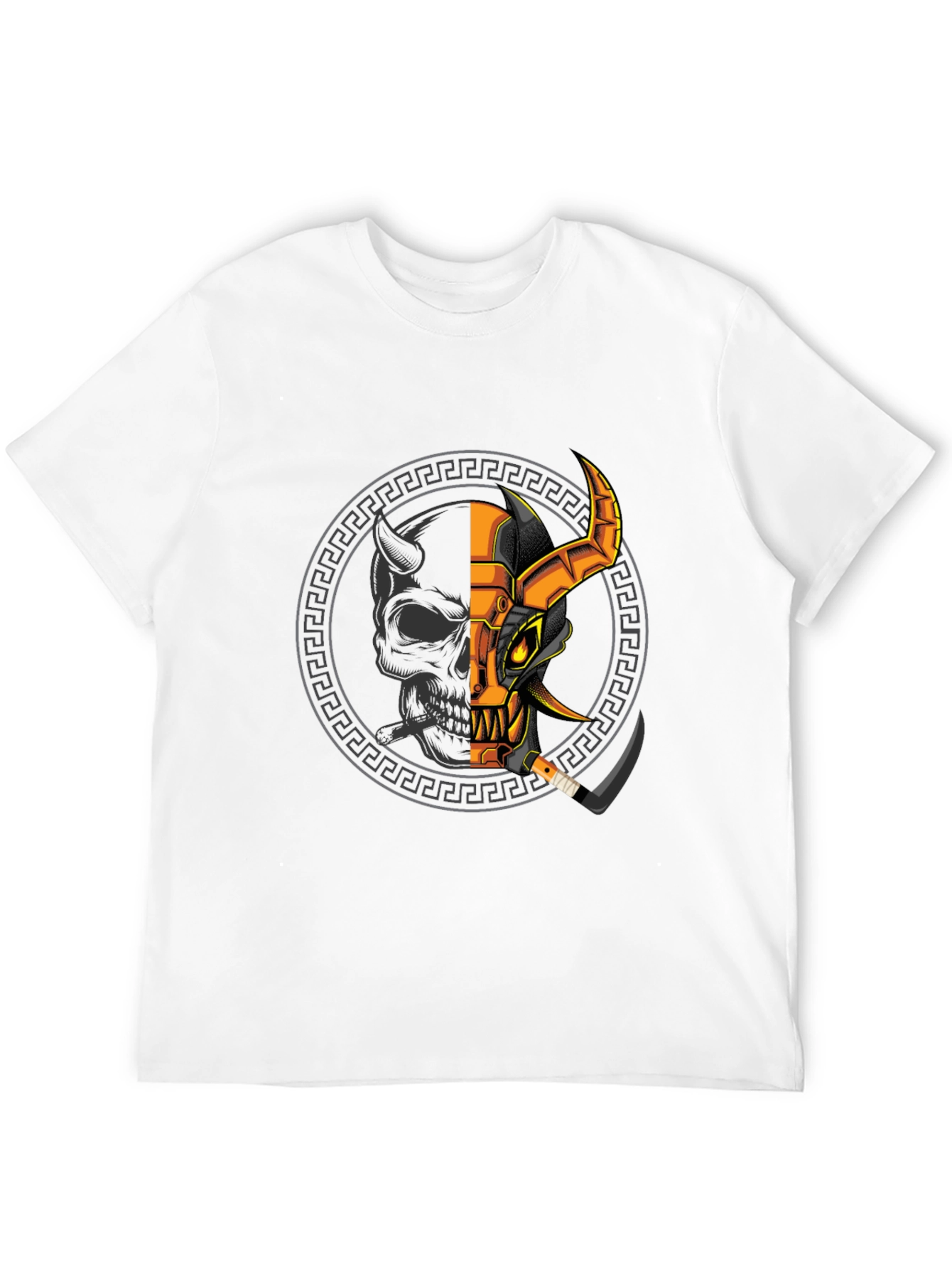 Demon Warrior Graphic Tee - Black
