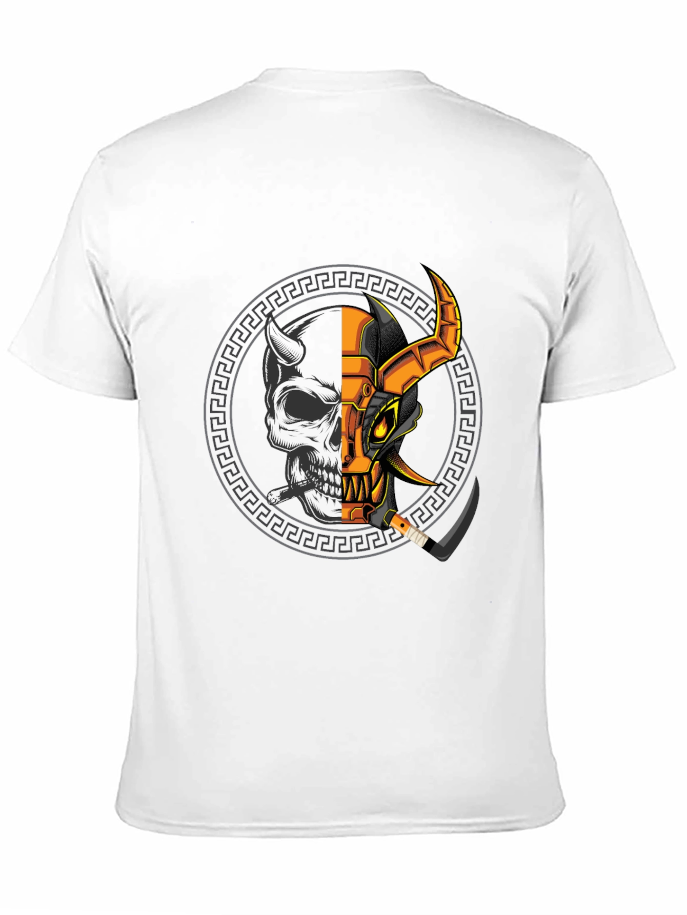 Demon Warrior Graphic Tee - Black