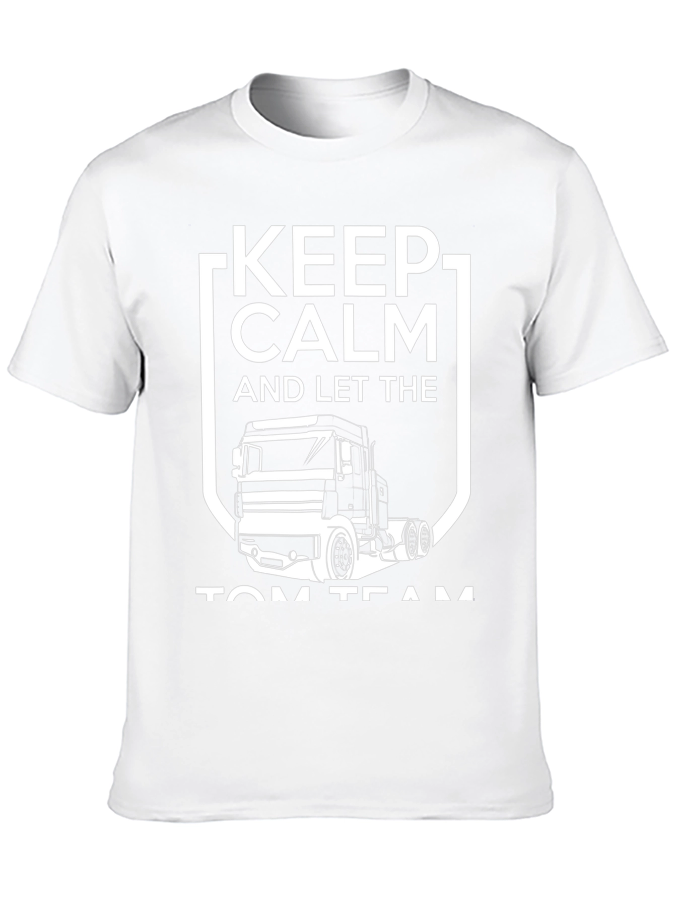 Keep Calm Trucker T-Shirt - Black