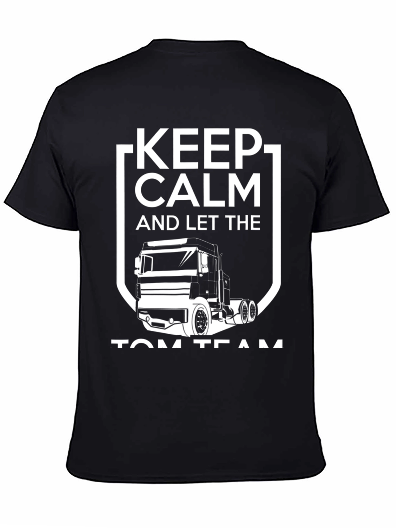 Keep Calm Trucker T-Shirt - Black