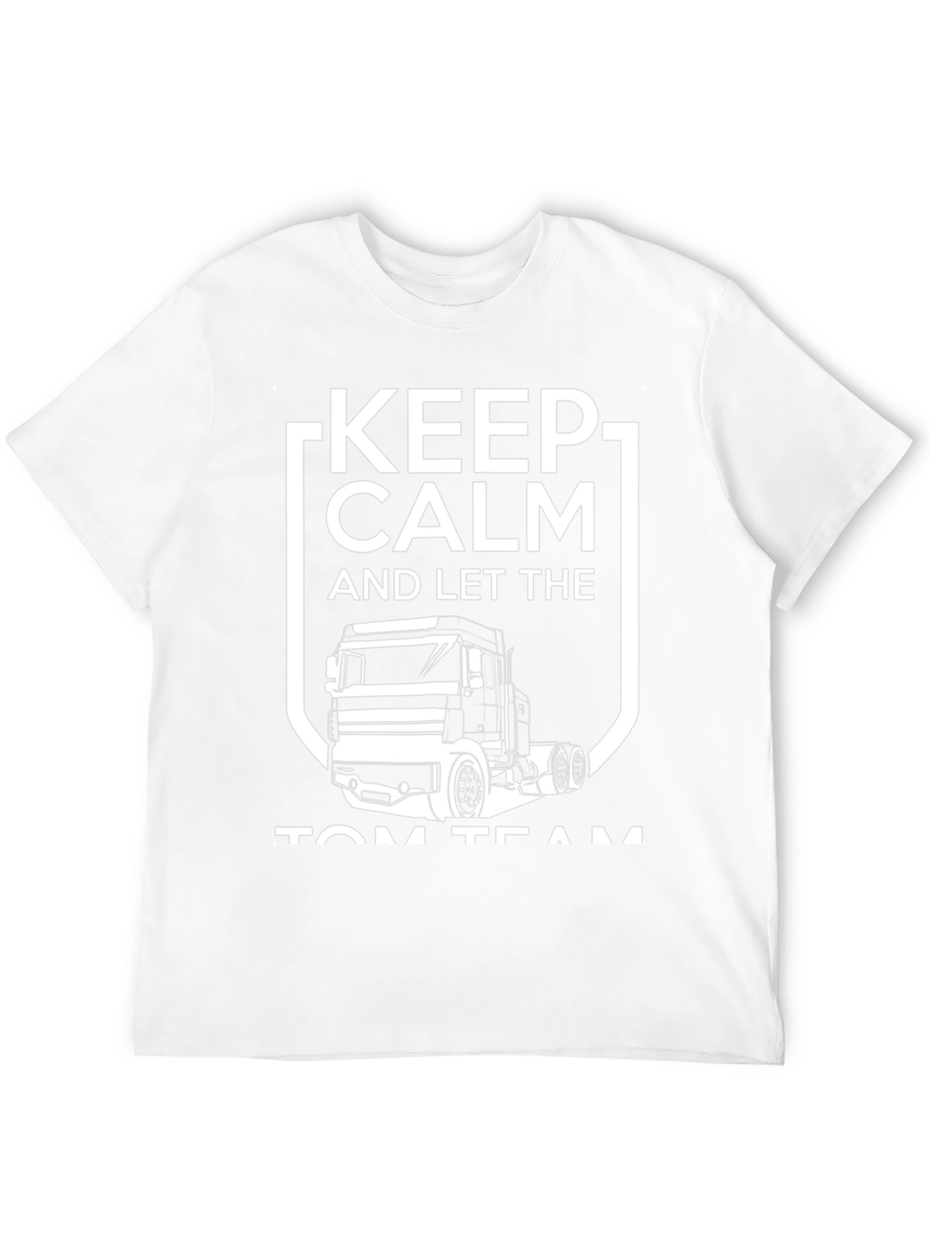 Keep Calm Trucker T-Shirt - Black