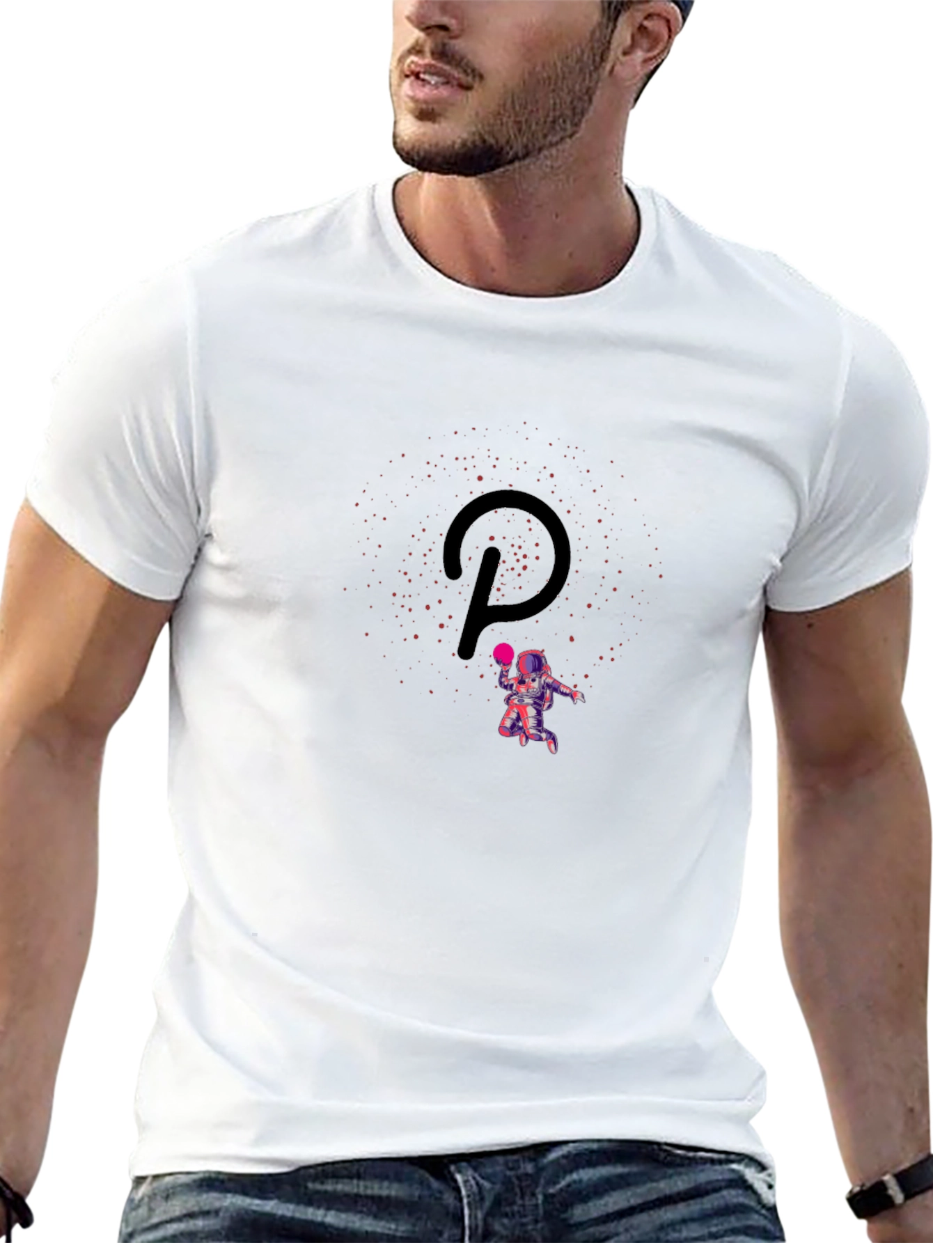 Astronaut Polkadot Crypto T-Shirt