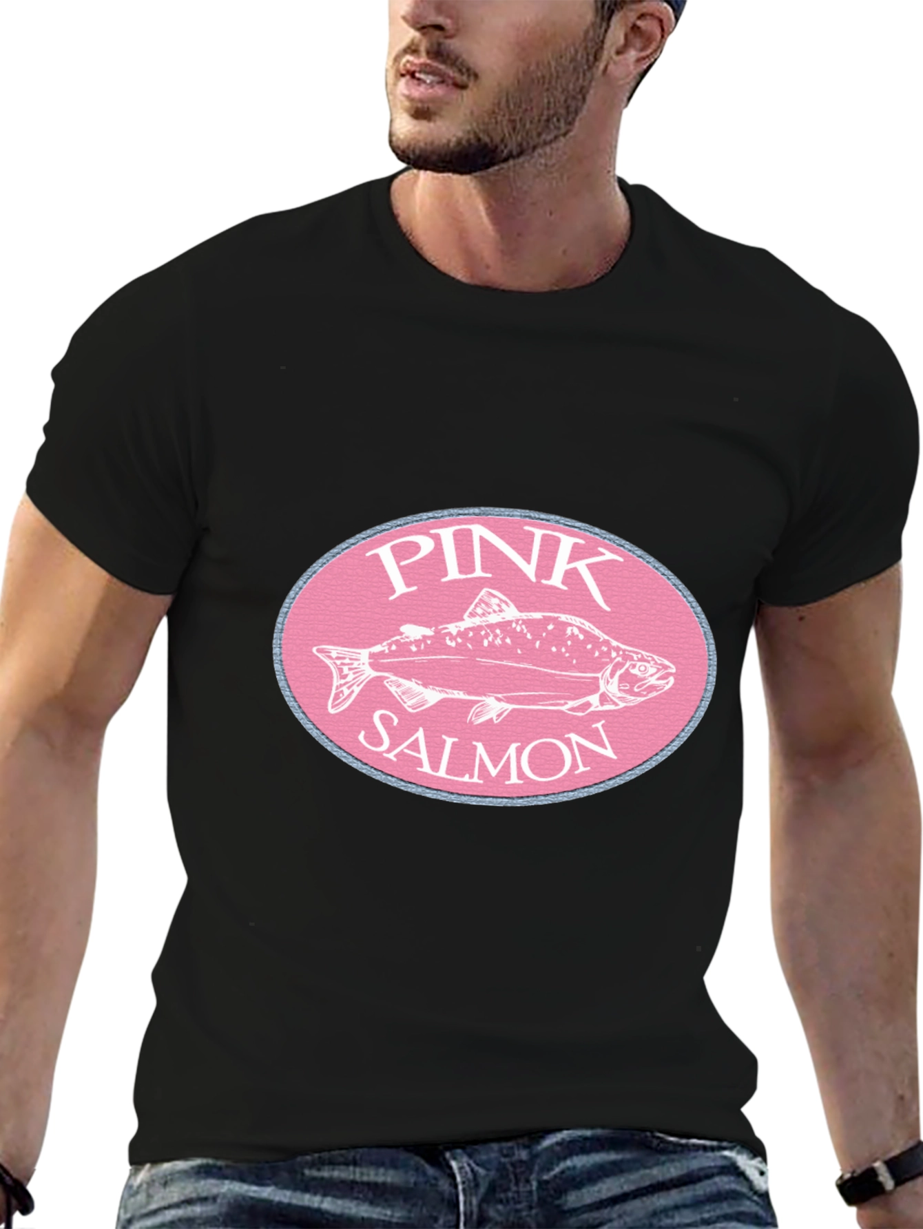 Pink Salmon Graphic T-Shirt