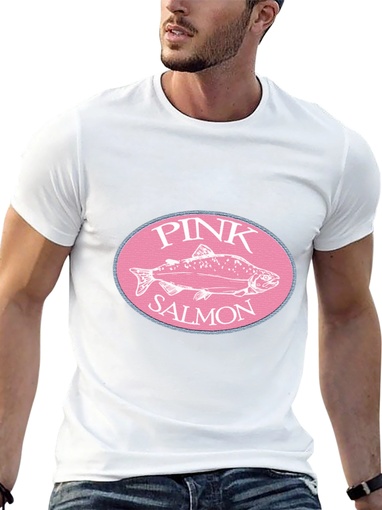 Pink Salmon Graphic T-Shirt