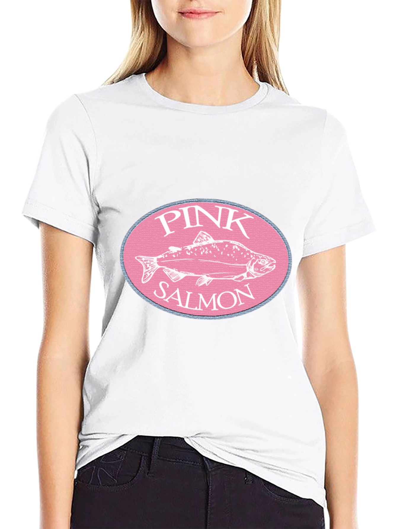 Pink Salmon Graphic T-Shirt