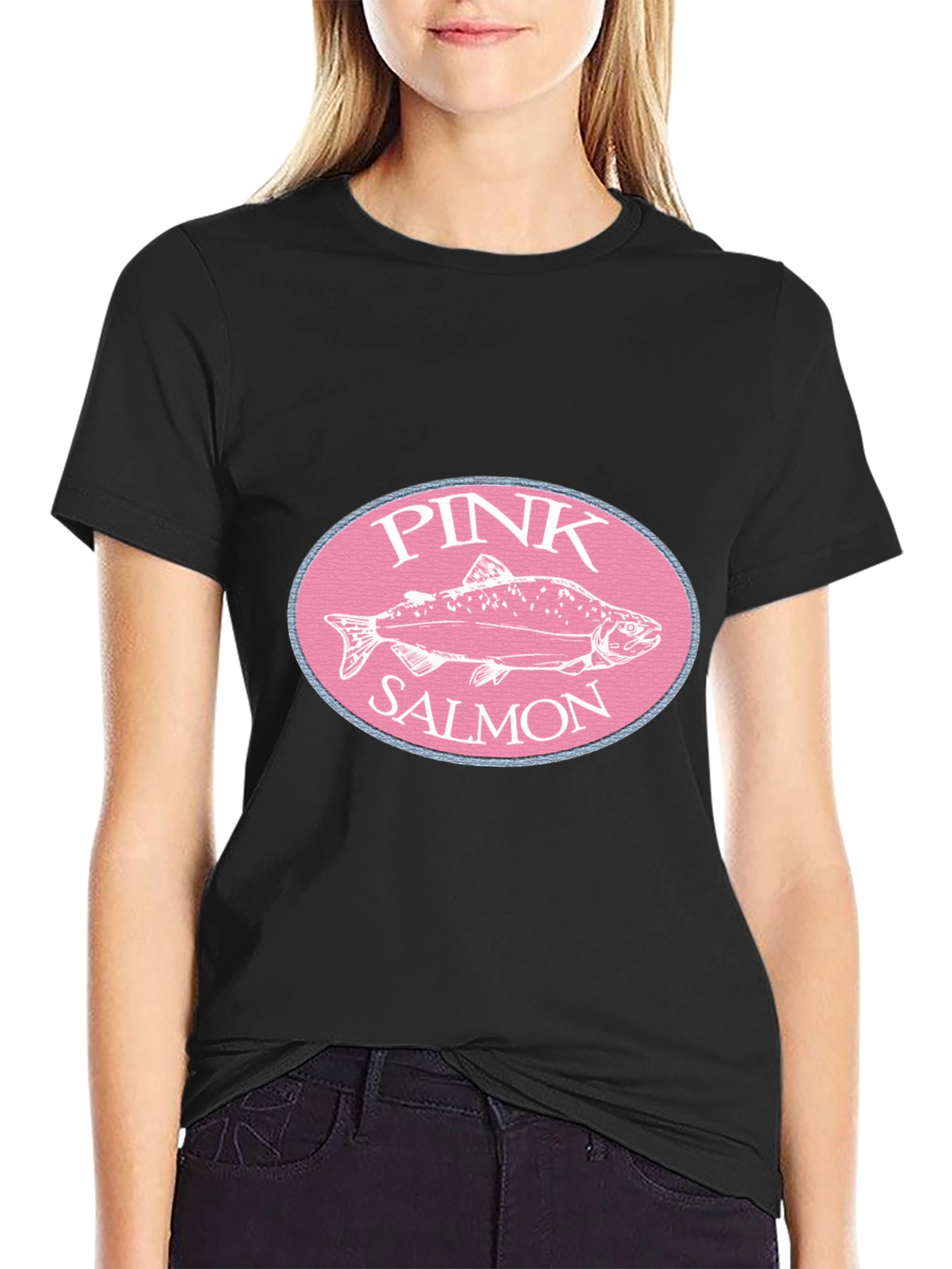 Pink Salmon Graphic T-Shirt