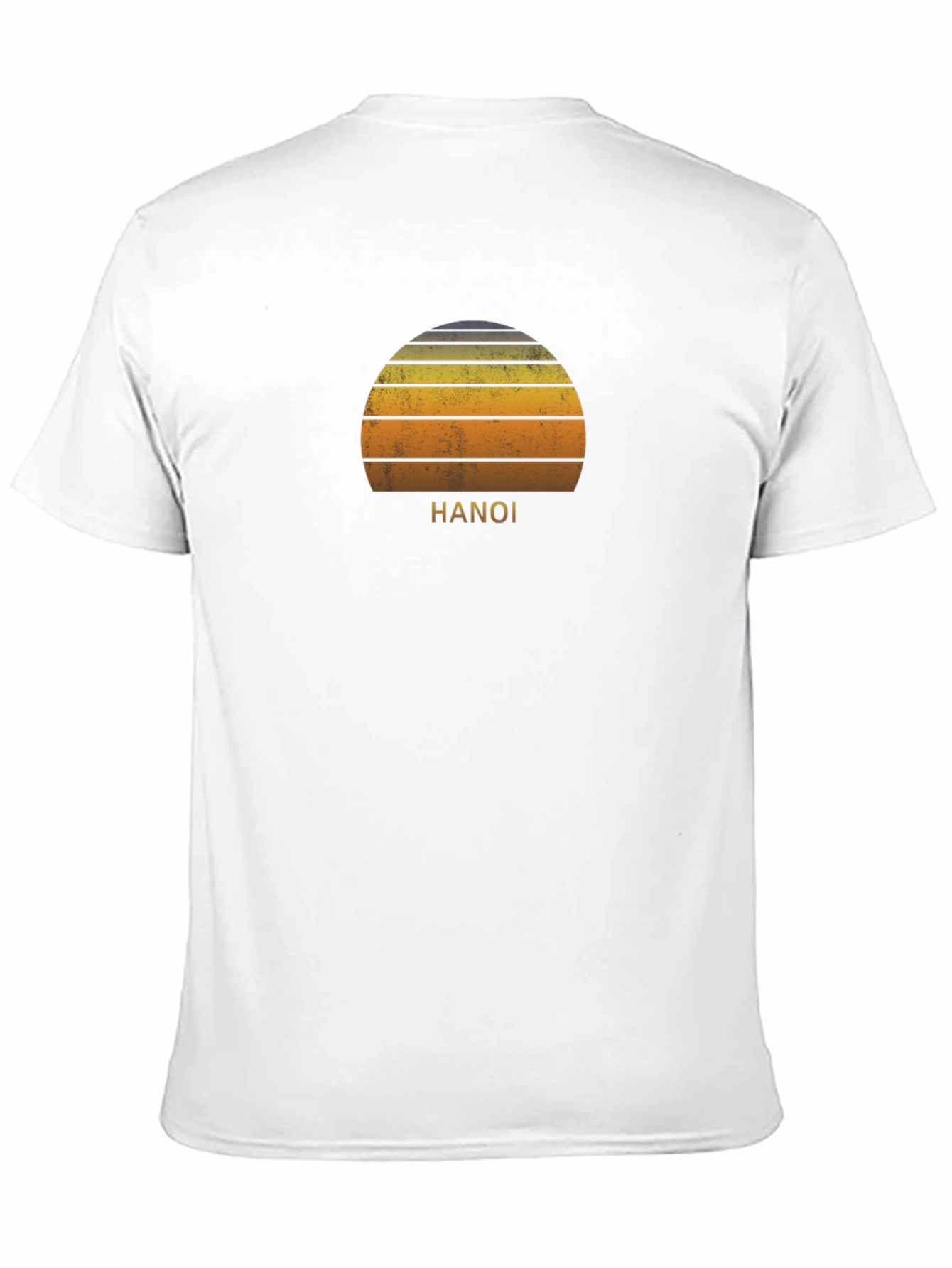 Hanoi Sunset Graphic Tee - Retro Style T-Shirt
