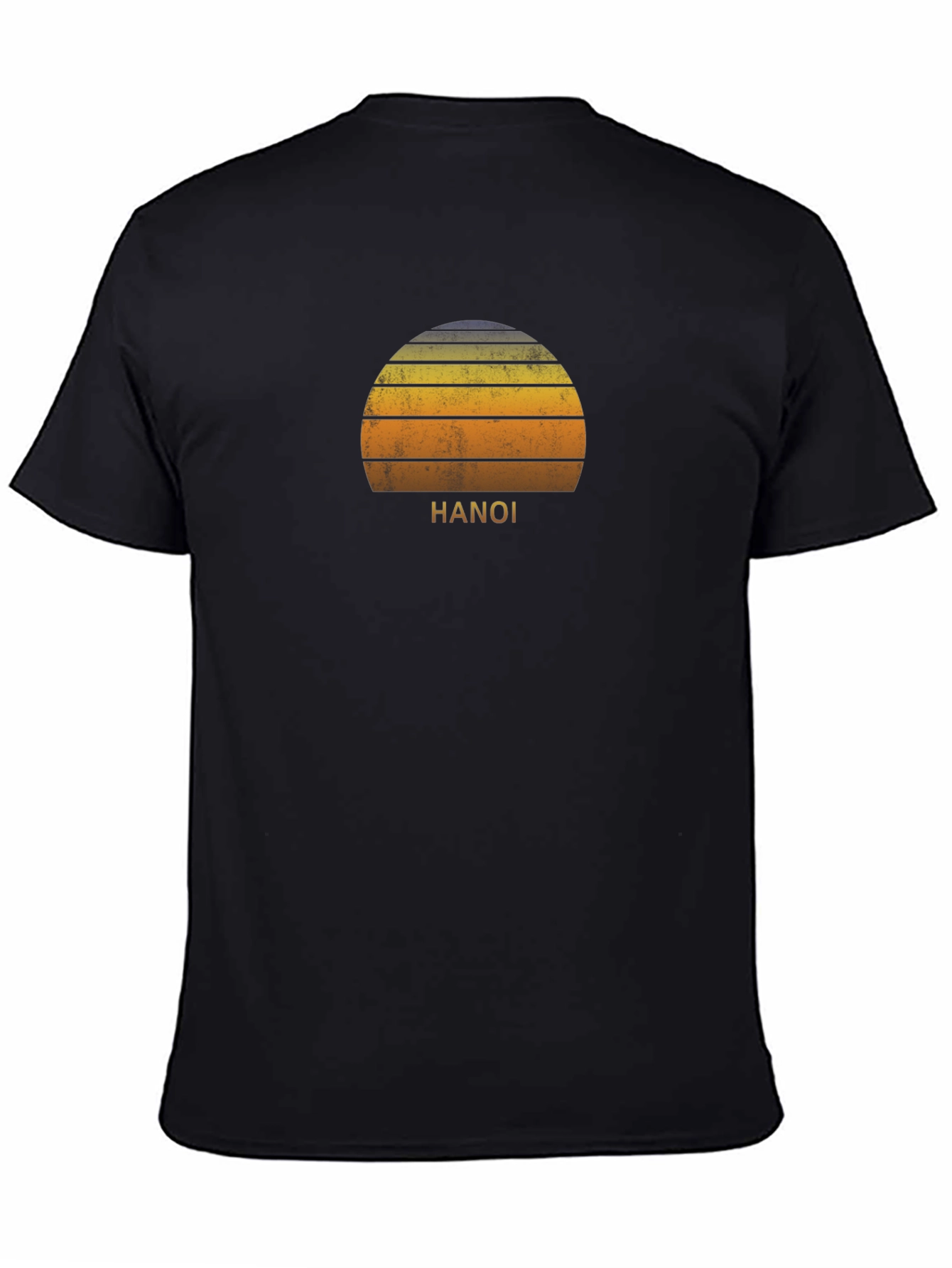 Hanoi Sunset Graphic Tee - Retro Style T-Shirt