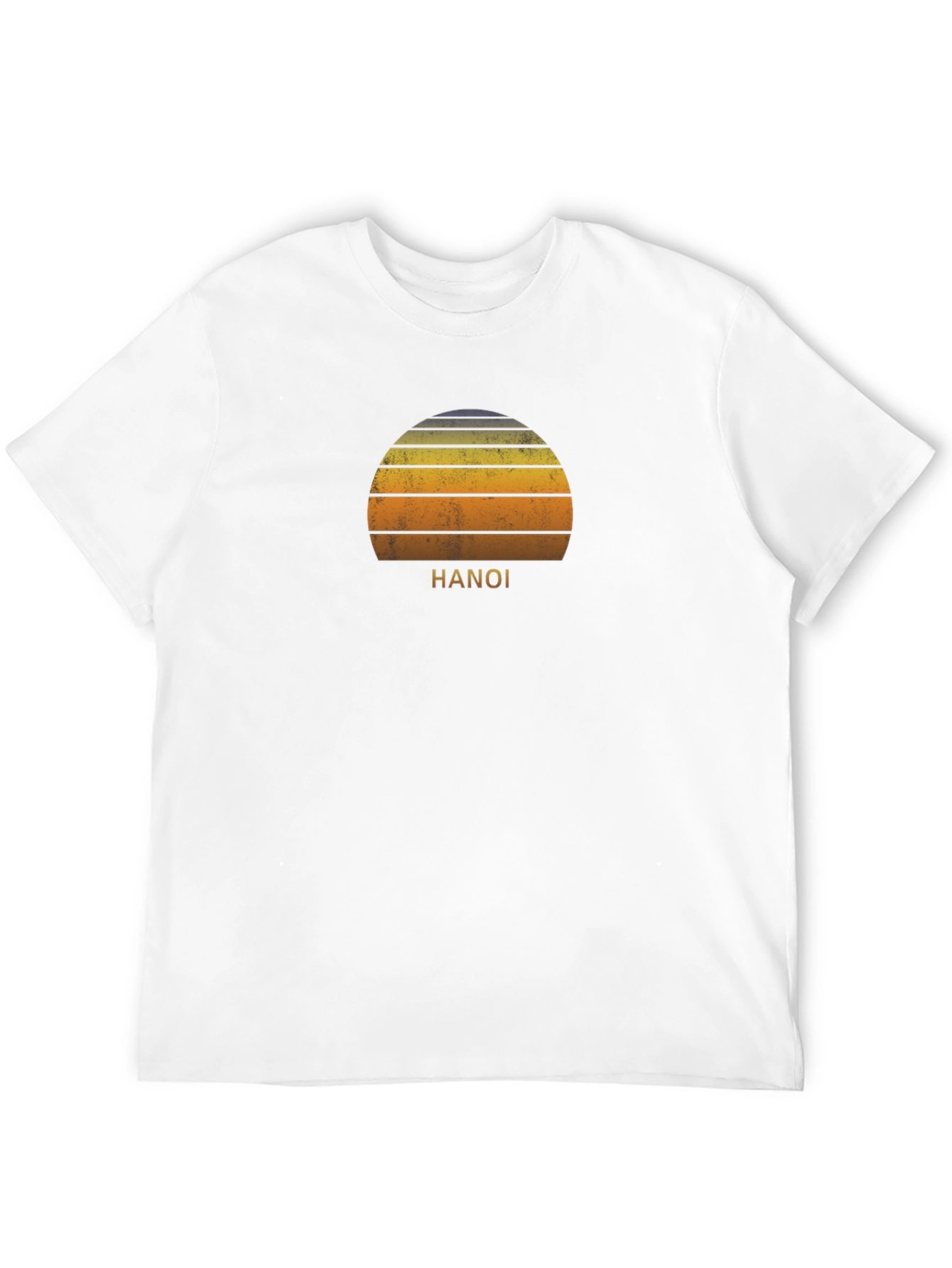 Hanoi Sunset Graphic Tee - Retro Style T-Shirt
