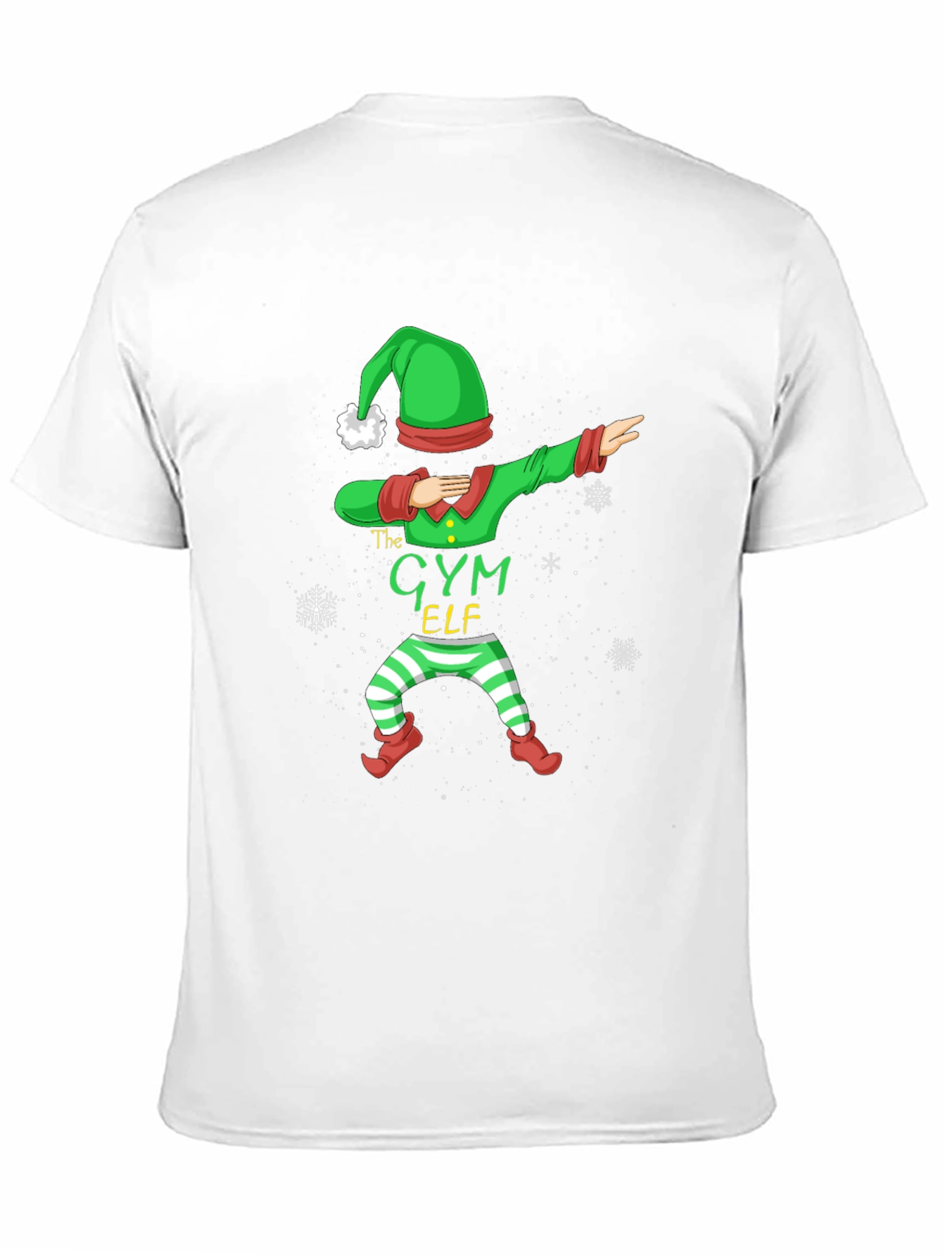 Gym Elf Dabbing Christmas T-Shirt