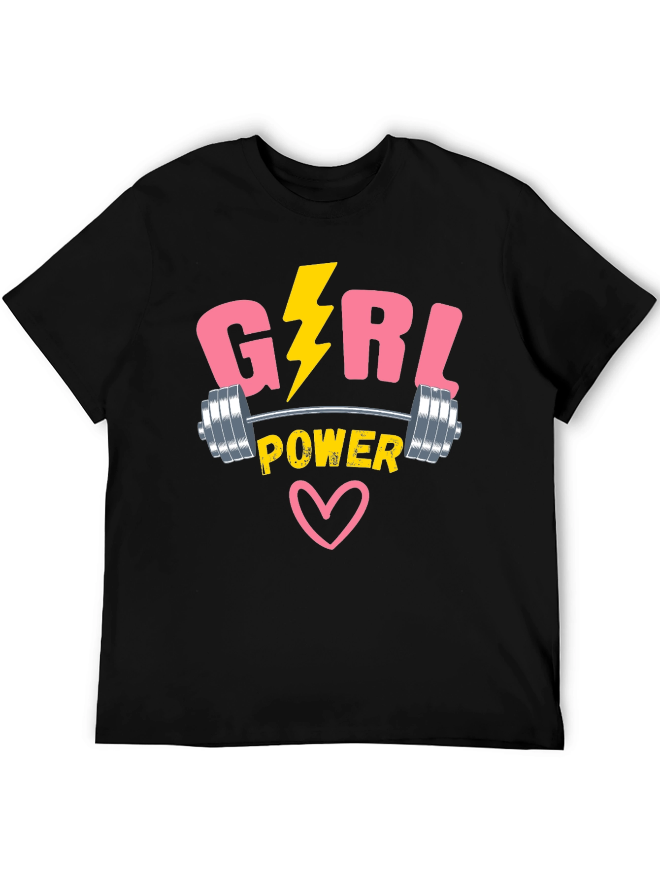 Girl Power T-Shirt - Weightlifting Design