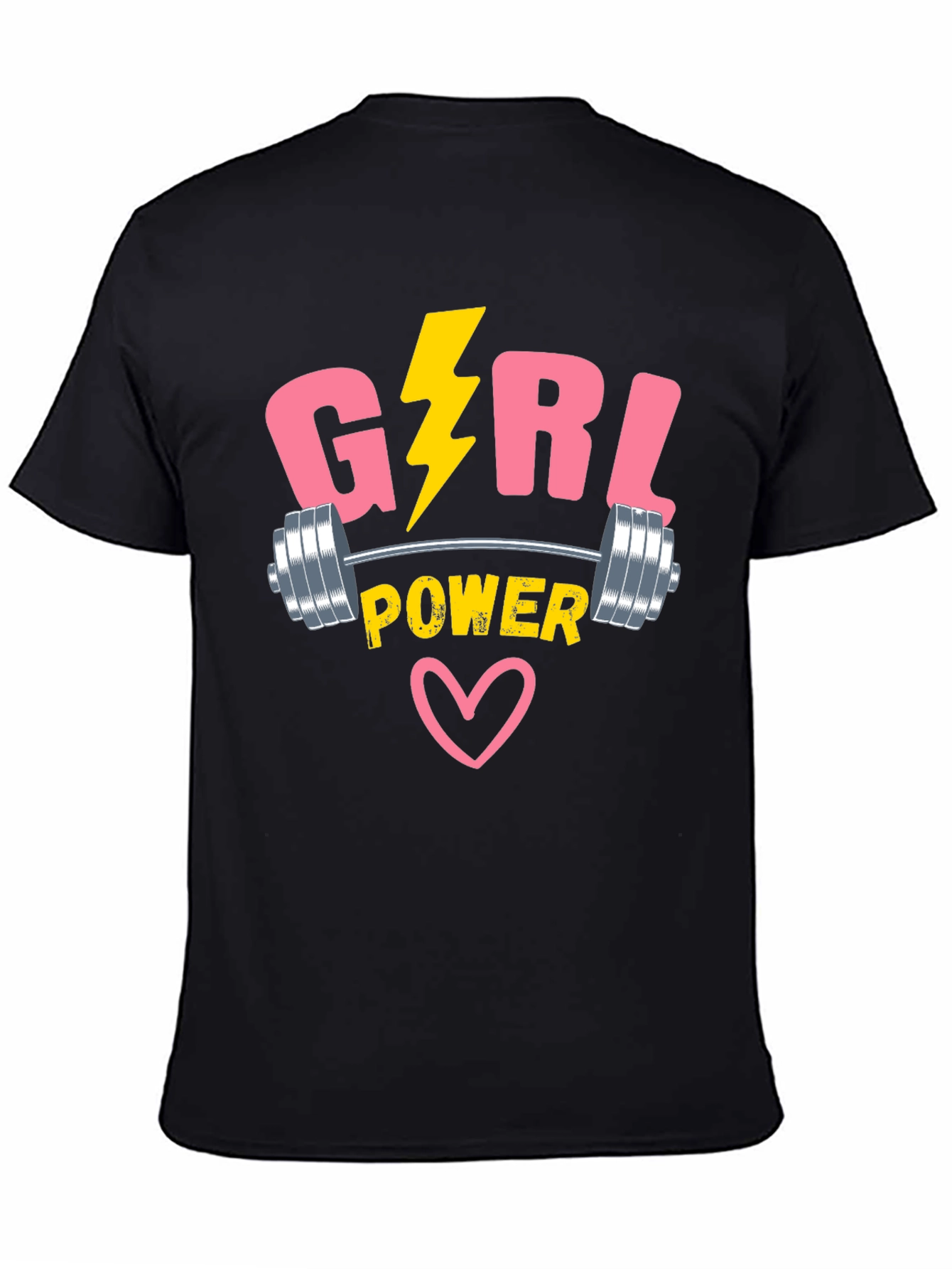 Girl Power T-Shirt - Weightlifting Design