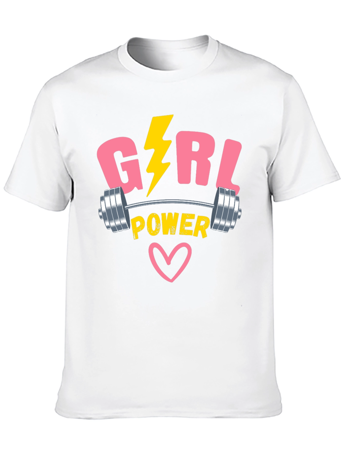 Girl Power T-Shirt - Weightlifting Design
