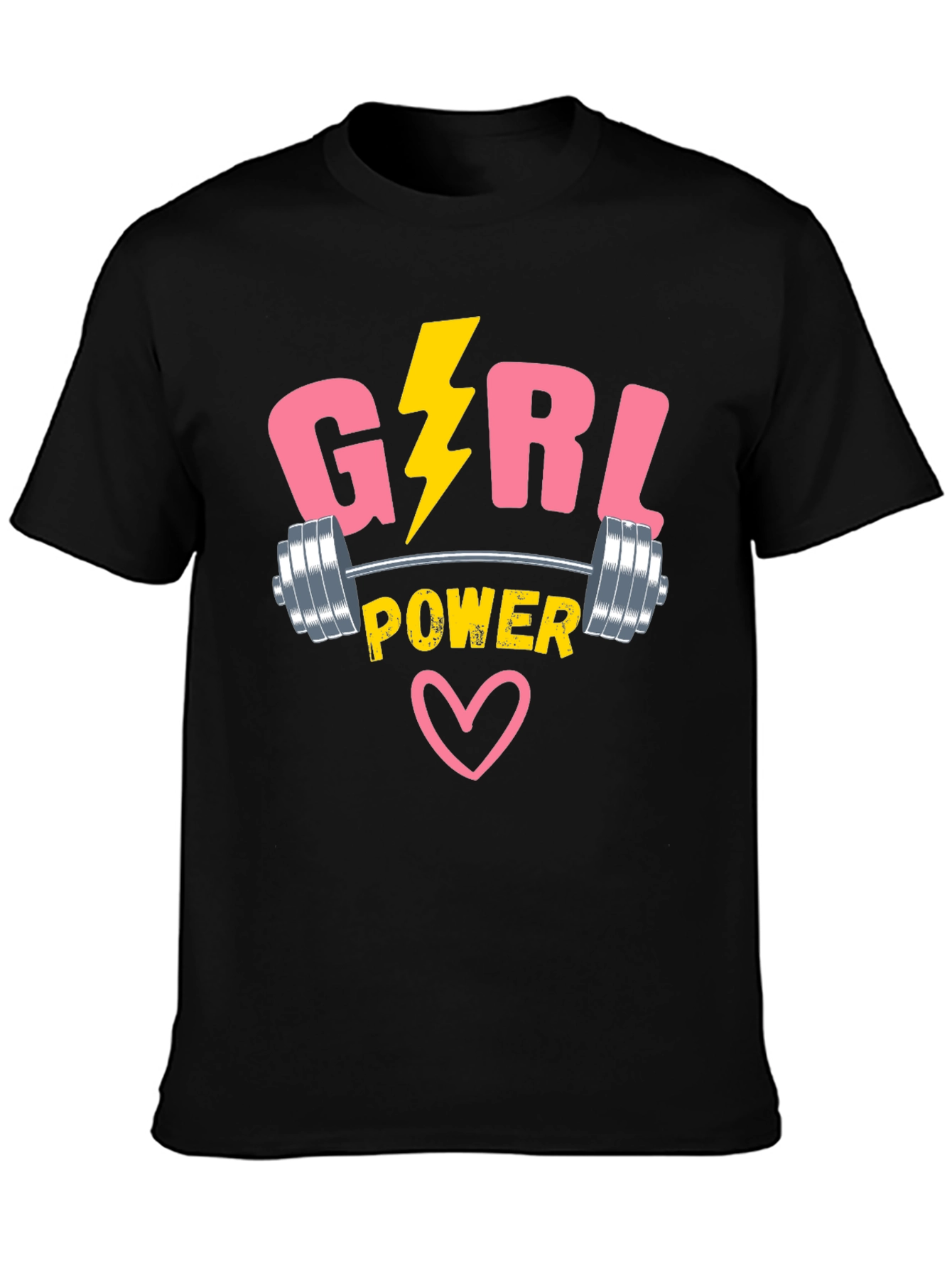 Girl Power T-Shirt - Weightlifting Design