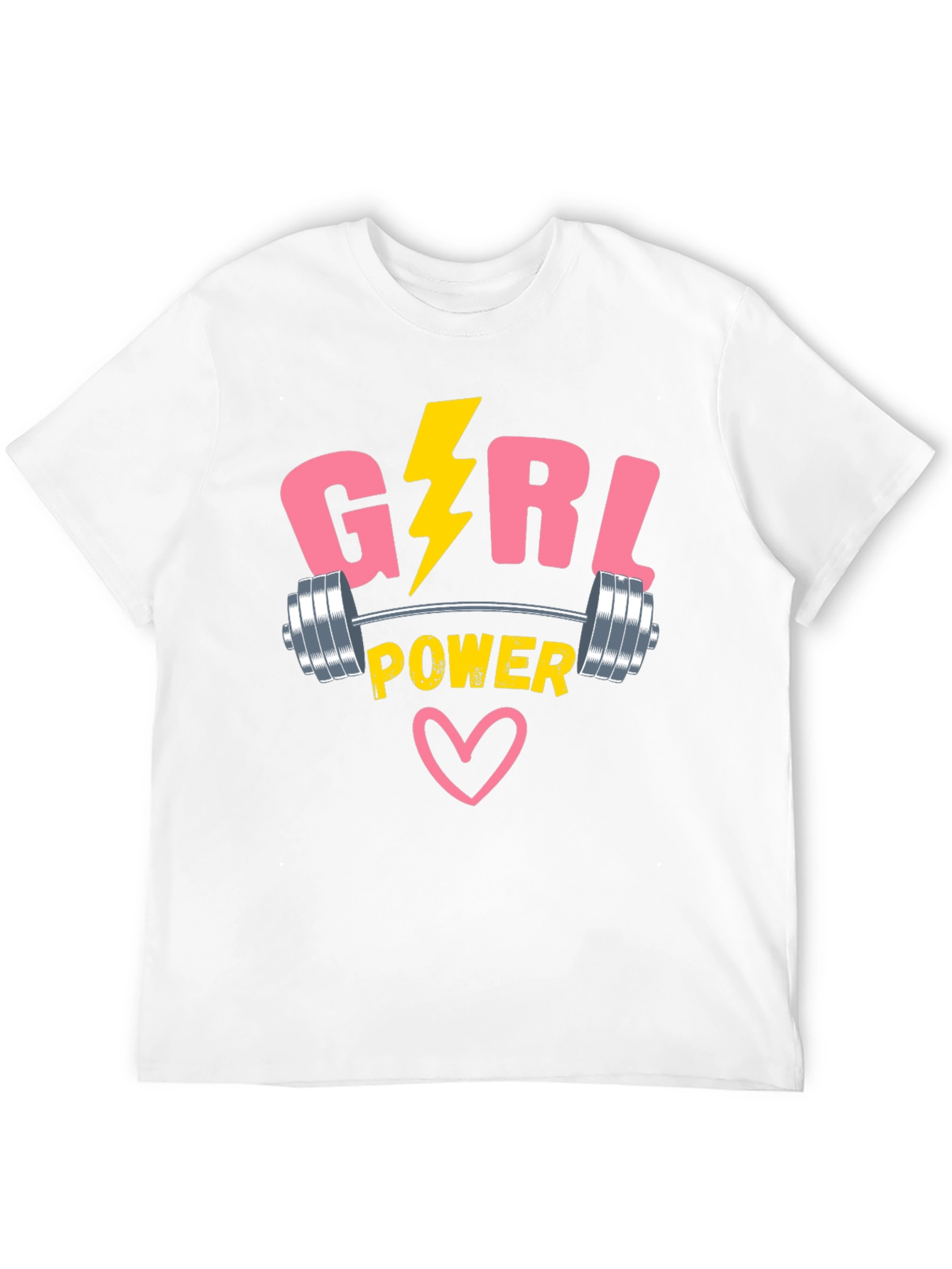 Girl Power T-Shirt - Weightlifting Design