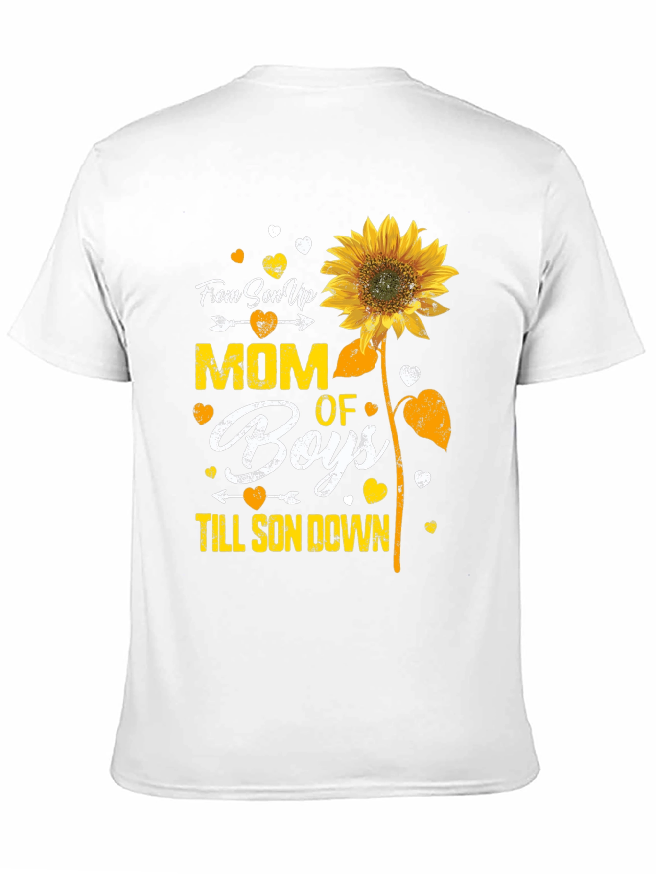 Mom of Boys Sunflower Graphic Tee