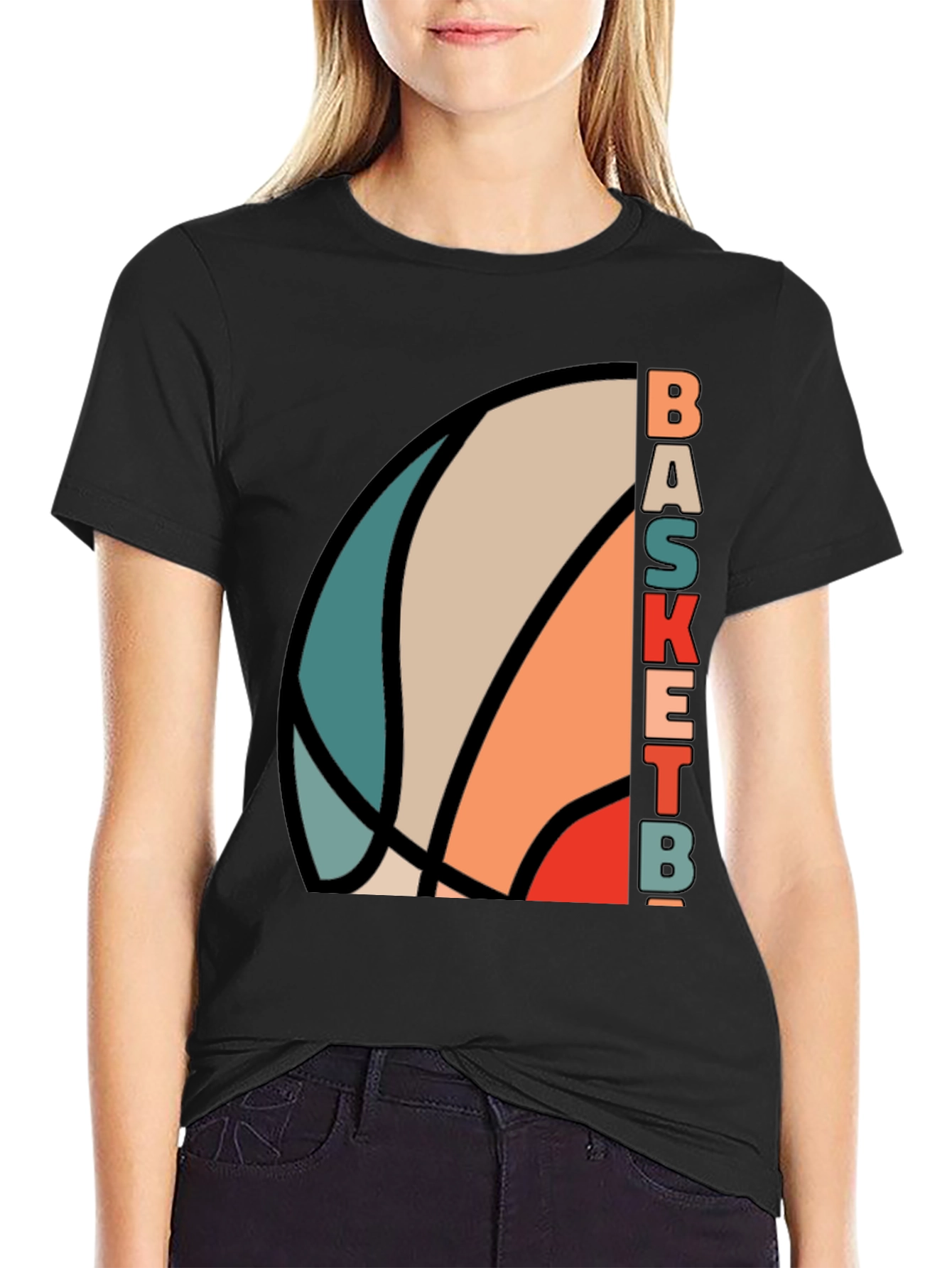 Retro Basketball Graphic Tee - Stylish Sportswear