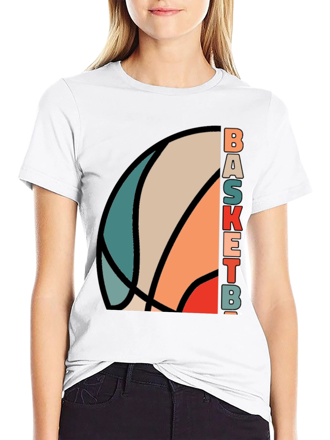 Retro Basketball Graphic Tee - Stylish Sportswear
