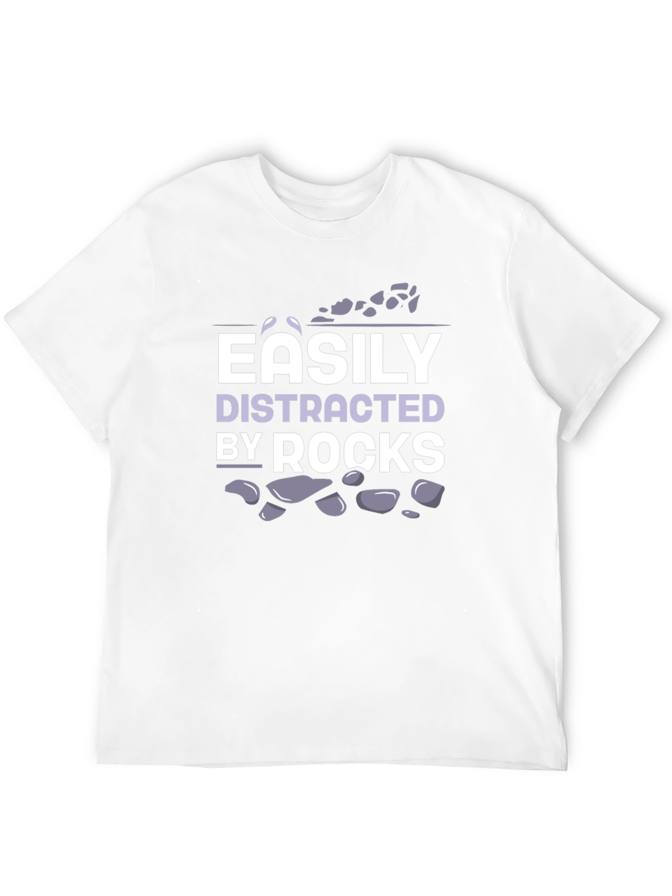 Easily Distracted by Rocks T-Shirt Funny Geologist Gift