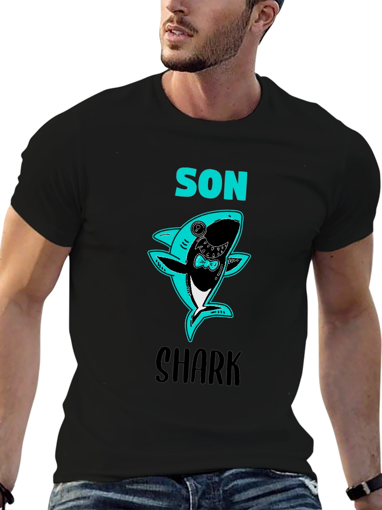 Son Shark T-Shirt - Fun Fathers Day Tee