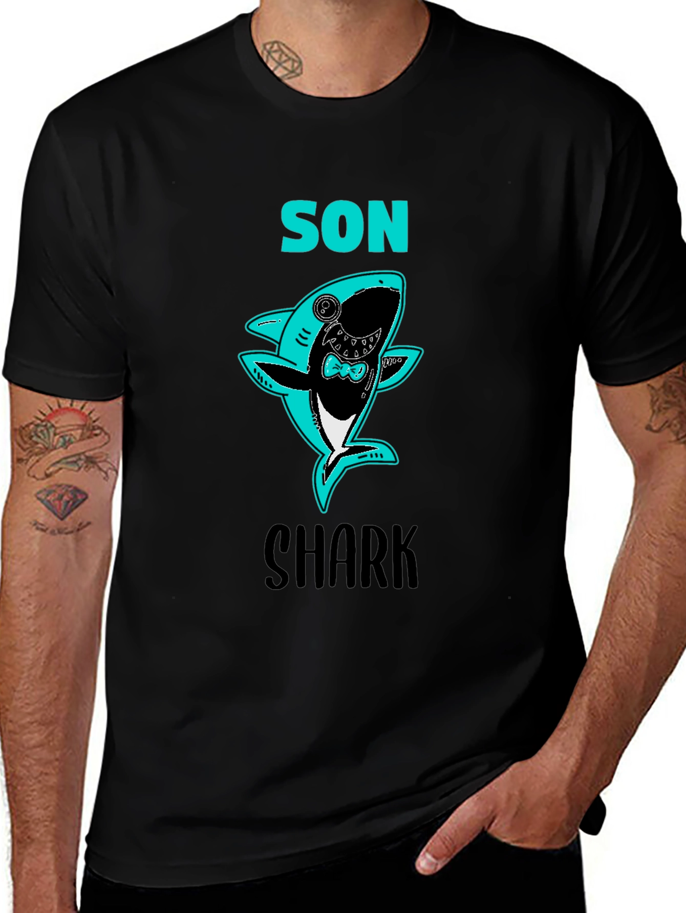 Son Shark T-Shirt - Fun Fathers Day Tee