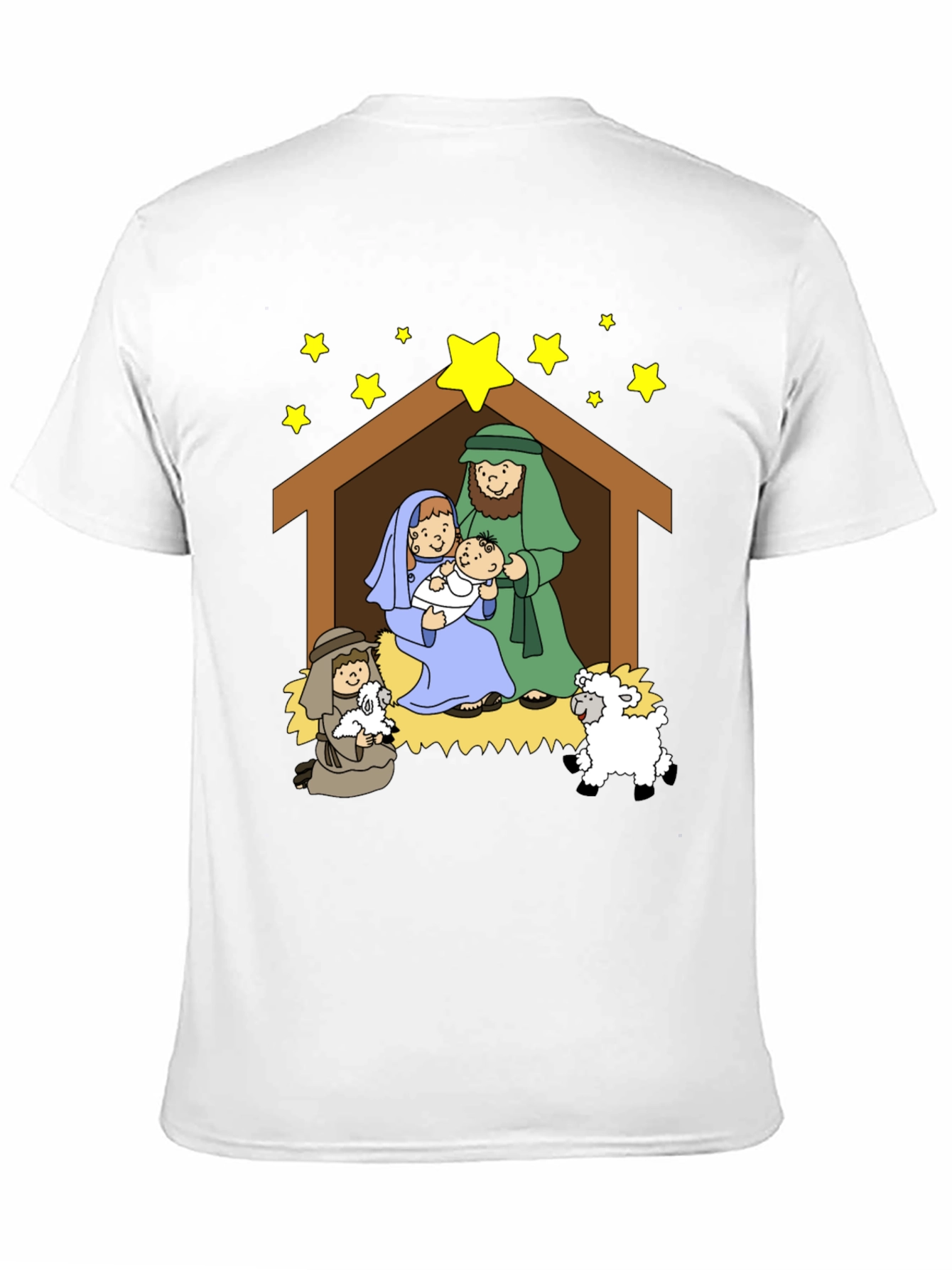 Nativity Scene Graphic Tee - Christmas T-Shirt