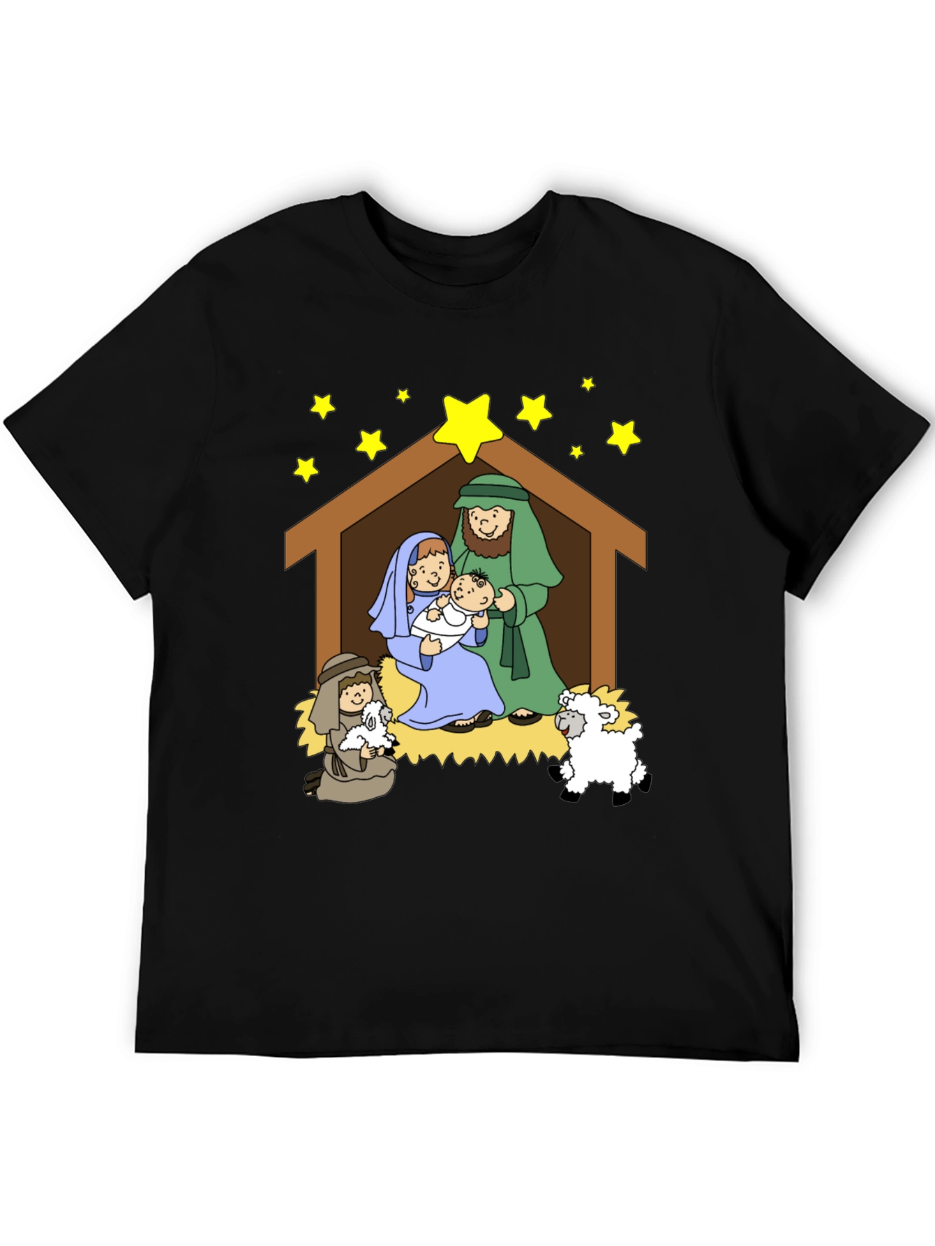 Nativity Scene Graphic Tee - Christmas T-Shirt