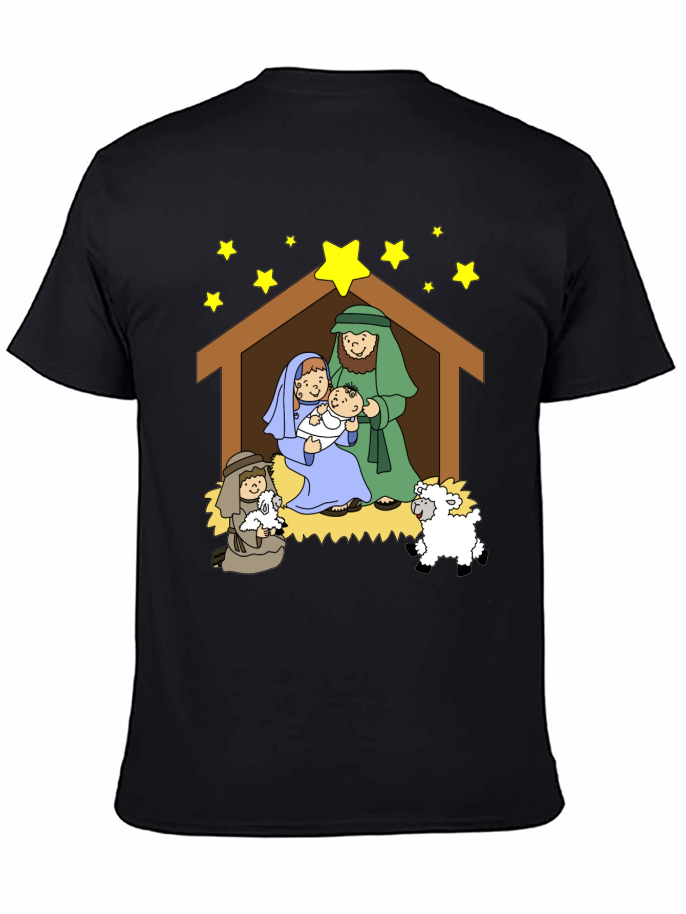 Nativity Scene Graphic Tee - Christmas T-Shirt