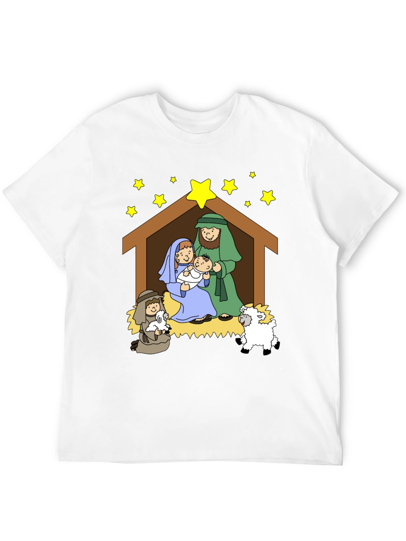 Nativity Scene Graphic Tee - Christmas T-Shirt