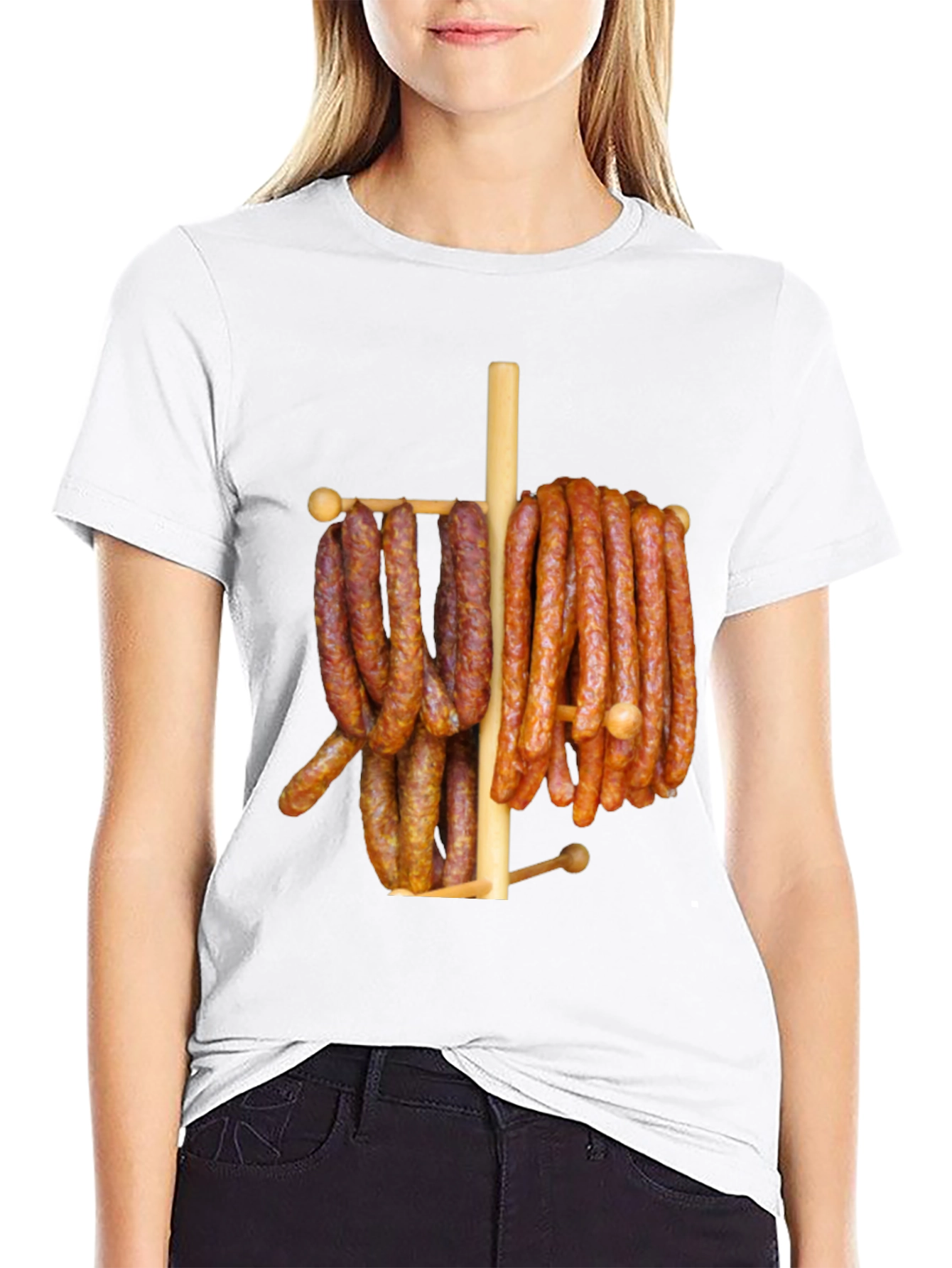 Funny Sausage Meat Lover Graphic T-Shirt