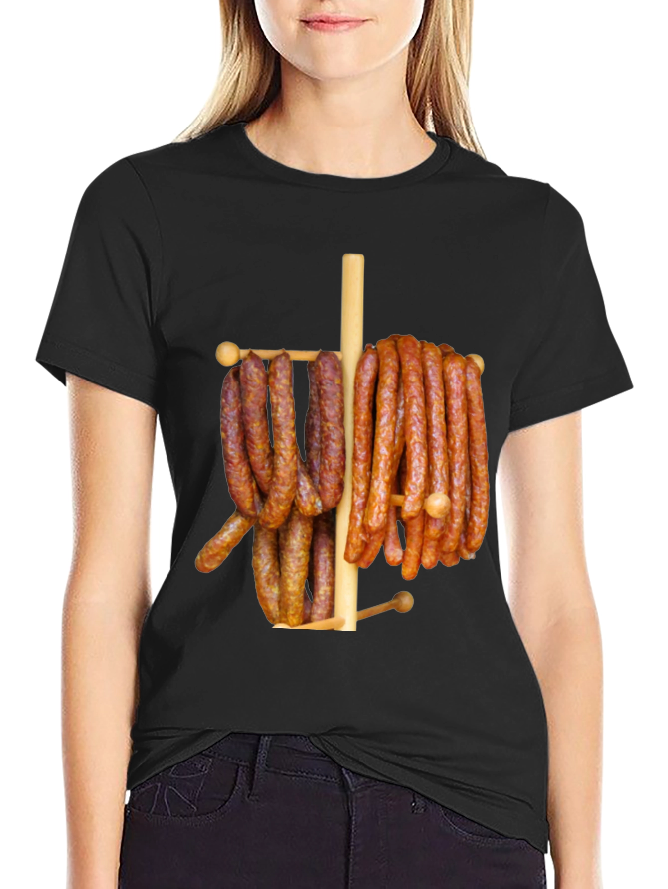 Funny Sausage Meat Lover Graphic T-Shirt