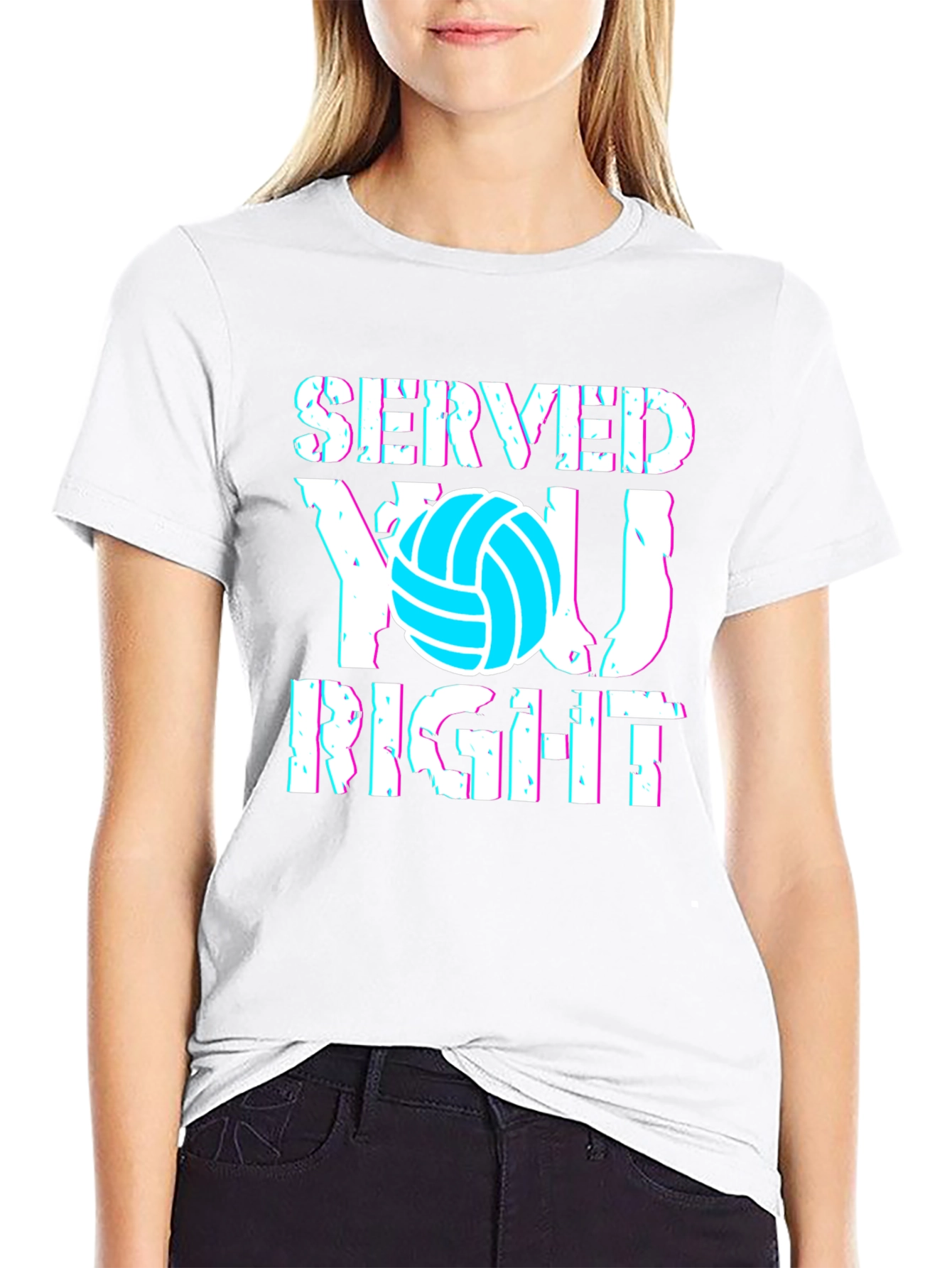 Served You Right Volleyball Graphic Tee