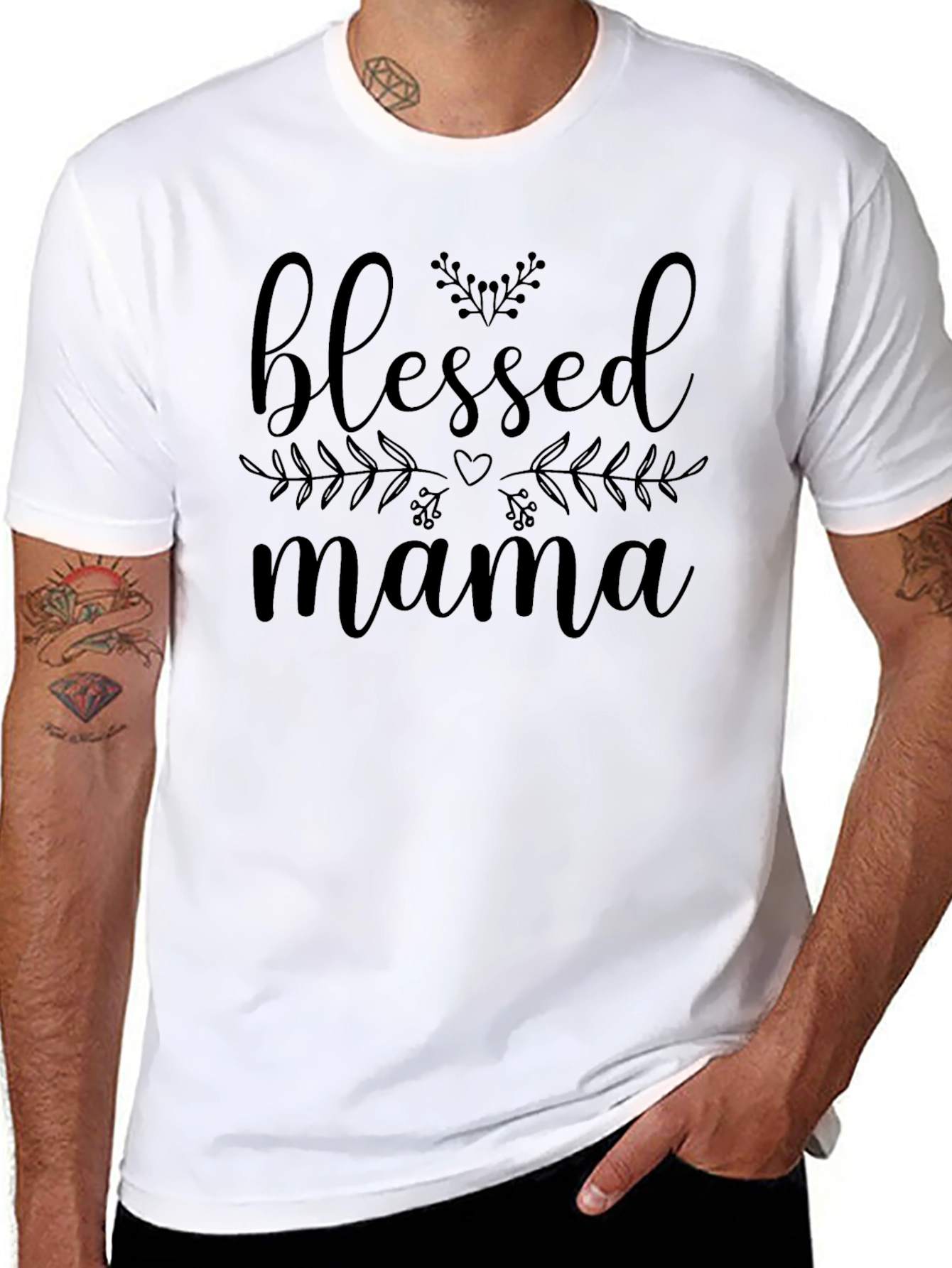 Blessed Mama Graphic Tee - Soft Cotton Comfort