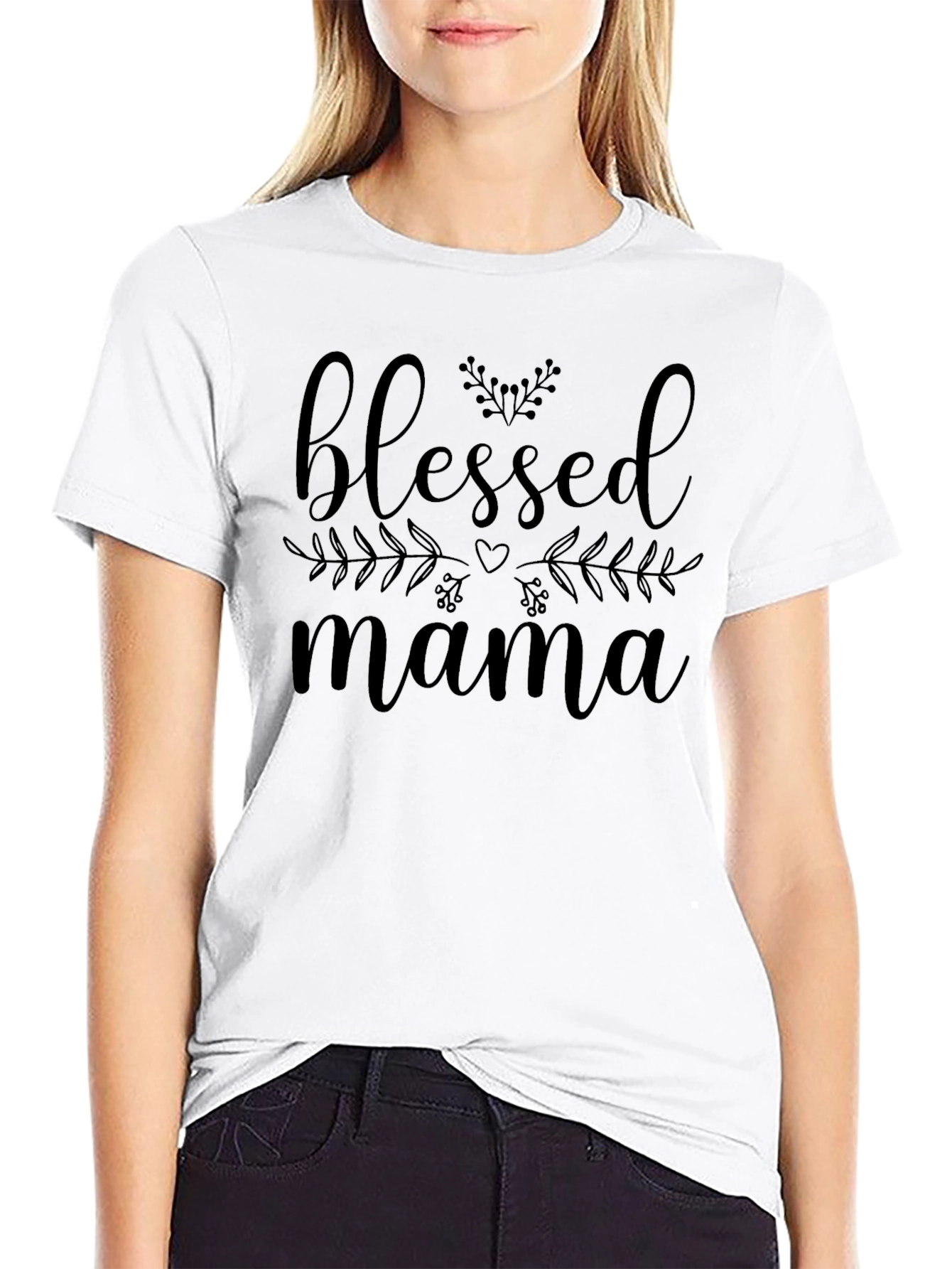 Blessed Mama Graphic Tee - Soft Cotton Comfort