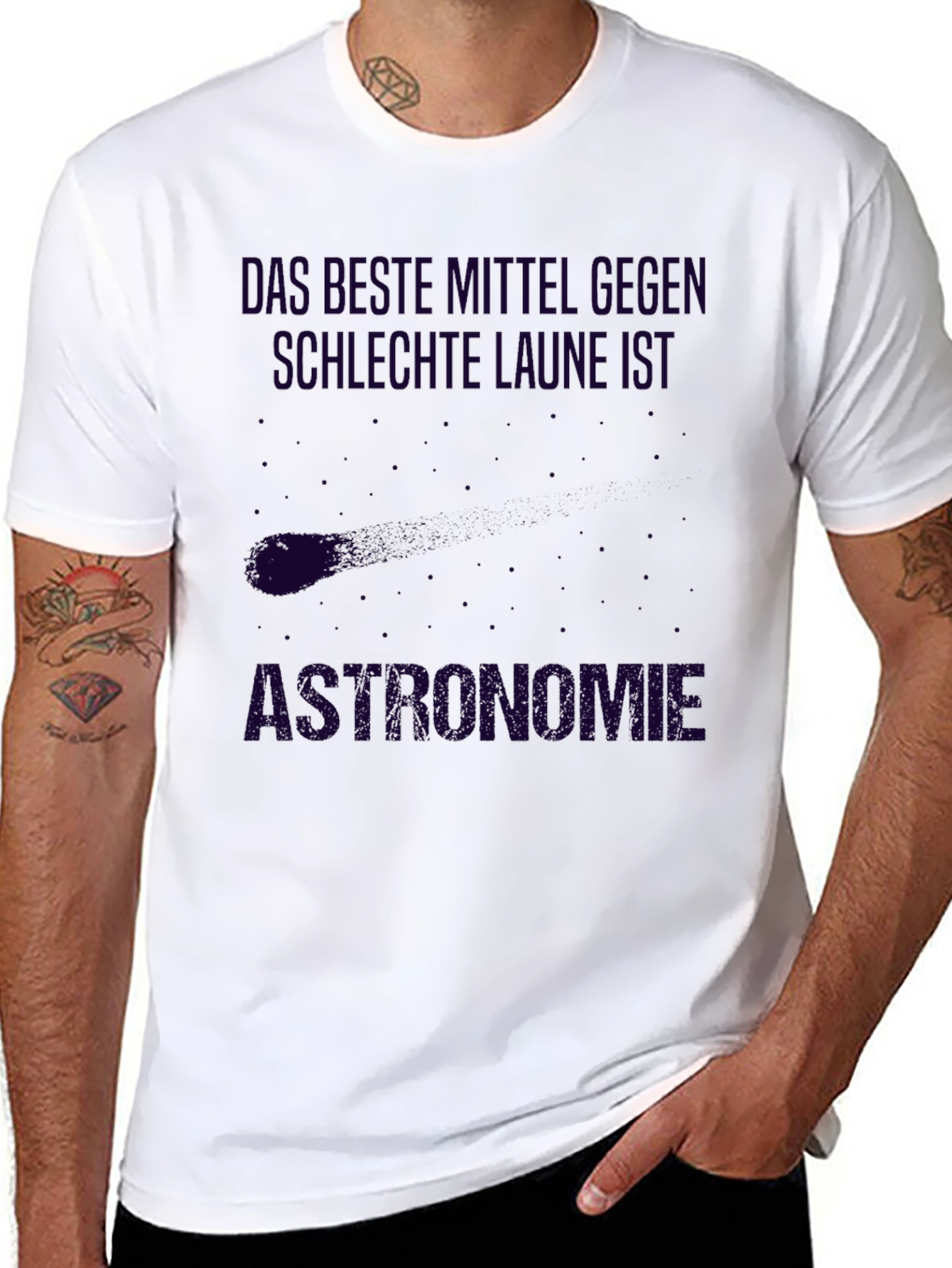 Astronomie T-Shirt Funny Astronomy Shirt German Text