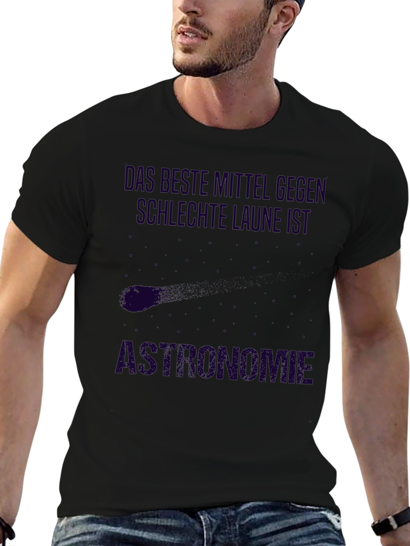 Astronomie T-Shirt Funny Astronomy Shirt German Text